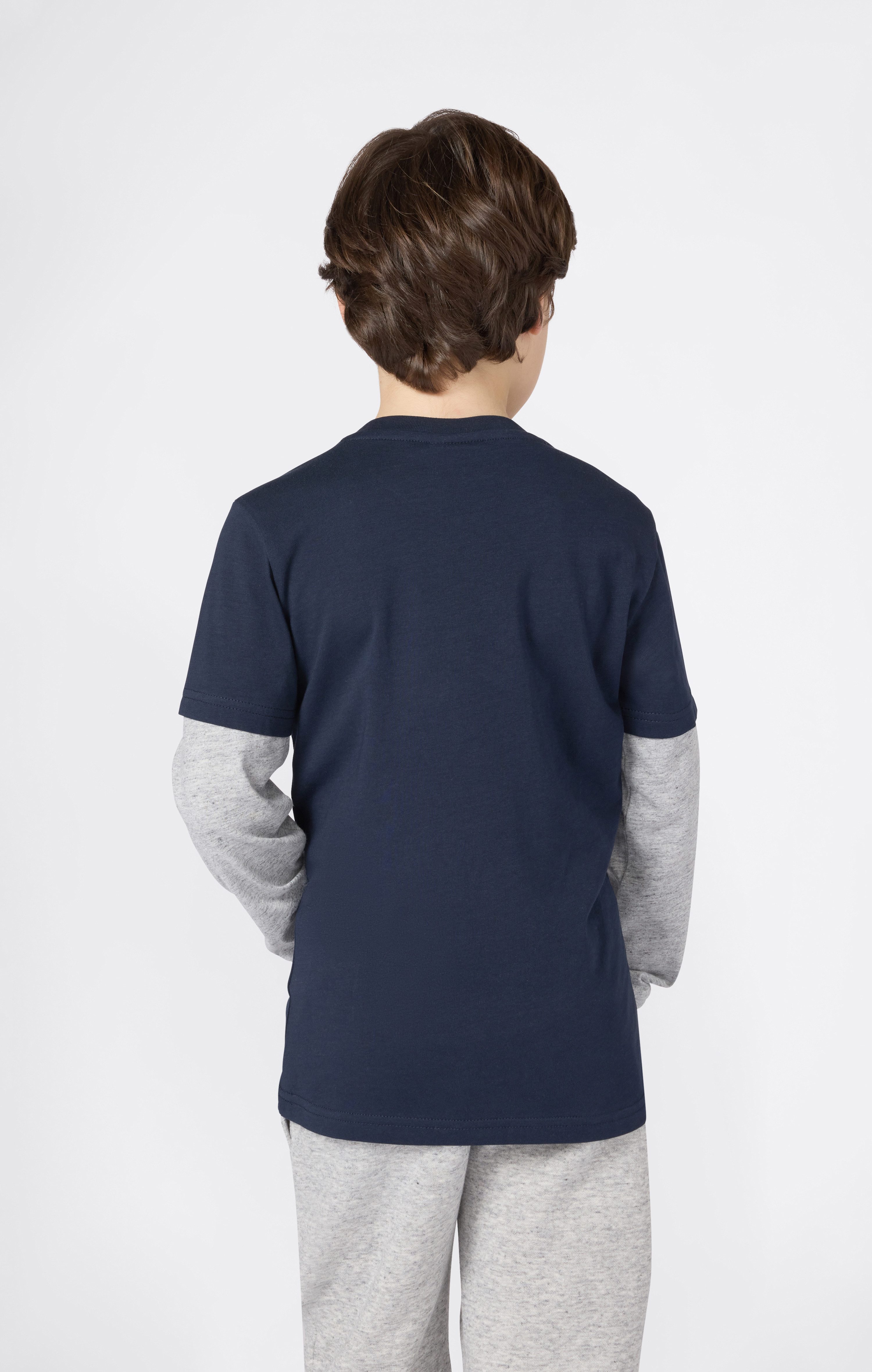 Champion Langarmshirt SPORTWEAR LONG SLEEVE Standard Fit für Kinder, mit Rundhalsausschnitt, aus Baumwolle, normale Länge