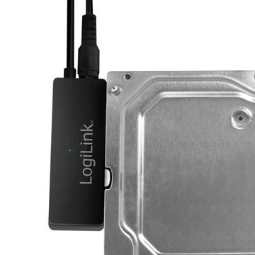 LogiLink USB 3.0 > SATA mit OTB m. NT USB-Adapter, zum Anschluss von SATA-Festplatten und CD-Laufwerke