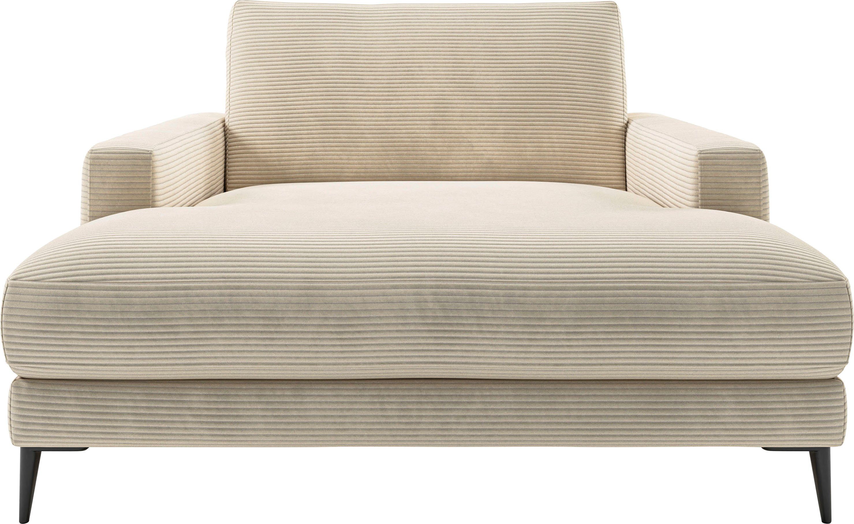 INOSIGN Chaiselongue Downtown Loungemöbel zum Relaxen, B/T/H: 132/170/84 cm, auch in Bouclé, Cord und Easy care - leicht mir Wasser zu reinigen