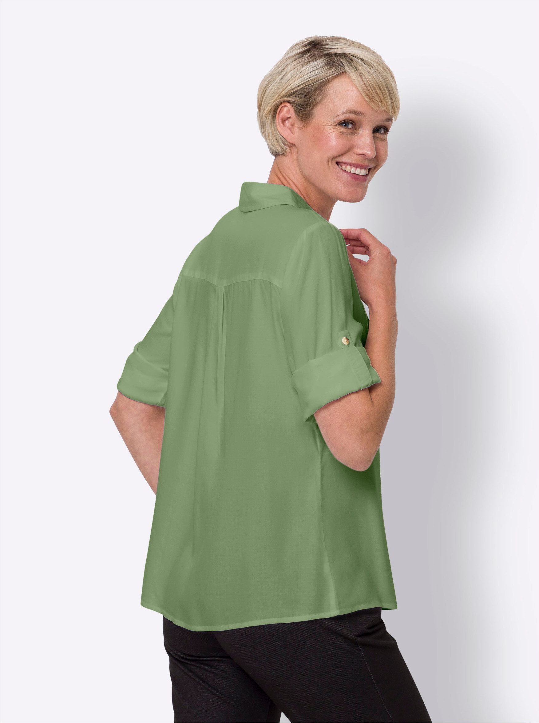 Sieh an! Klassische Bluse Hemdbluse günstig online kaufen