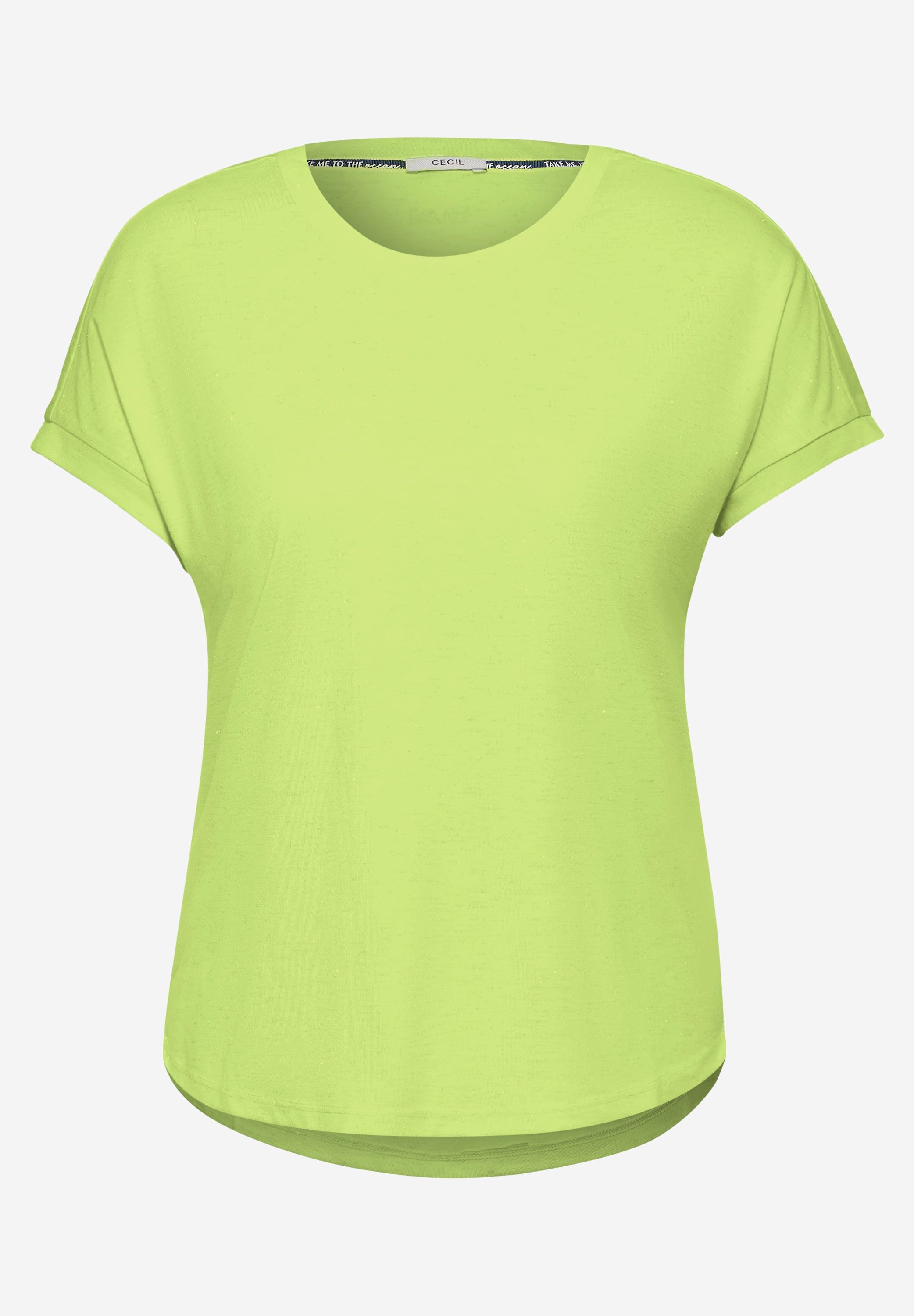 CECIL T-Shirt Basic Glitzer T-Shirt (1-tlg) günstig online kaufen