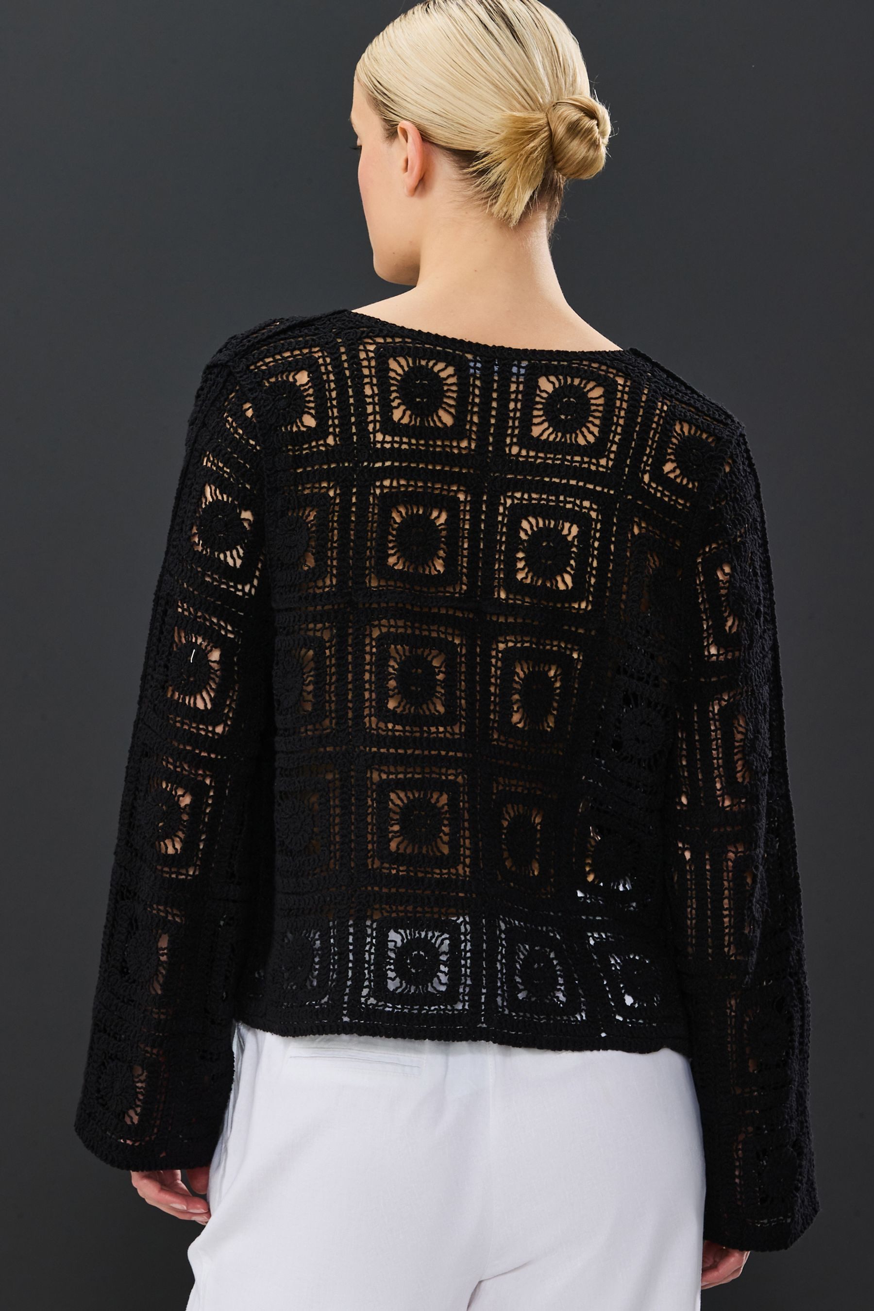 Next Strickjacke Elegante Häkeljacke zum Knöpfen günstig online kaufen