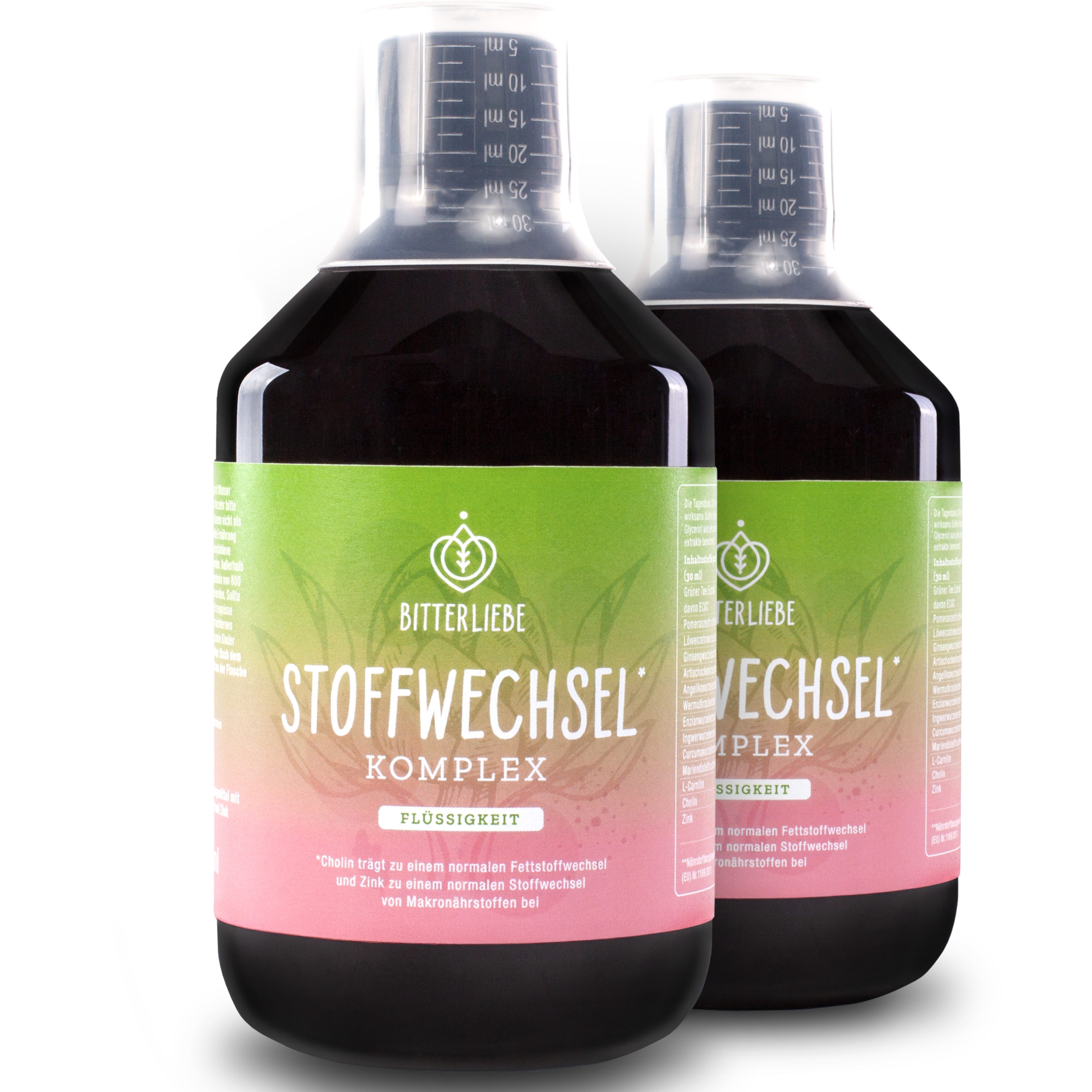BitterLIebe - Stoffwechsel Shot - Stoffwechselkur als Drink mit Cholin & Zink - Tropfen