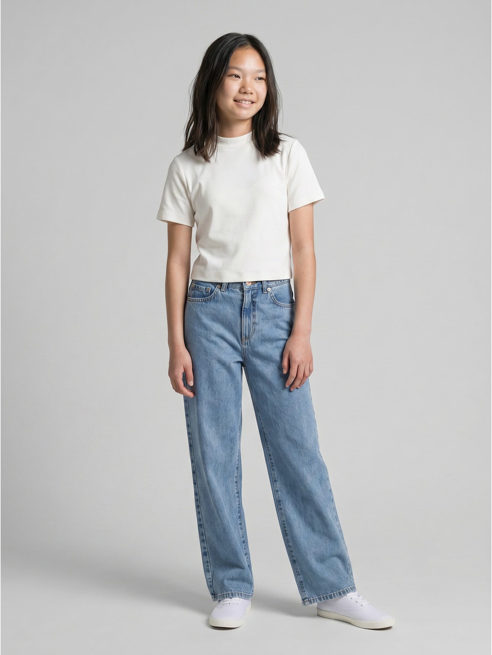 TOM TAILOR Weite Jeans Jeanshosen Wide Leg Jeans