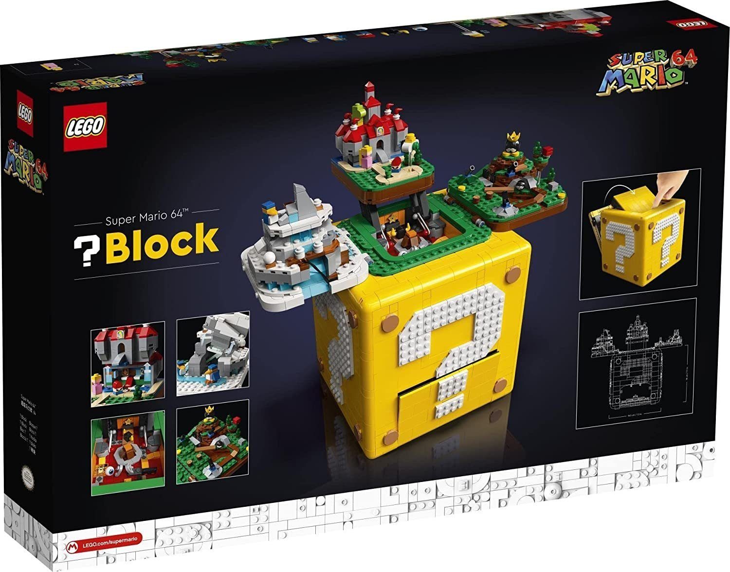 LEGO® Spielbausteine Super Mario - Fragezeichen-Block aus Super Mario 64 (71395), (2064 St) | Spielbausteine