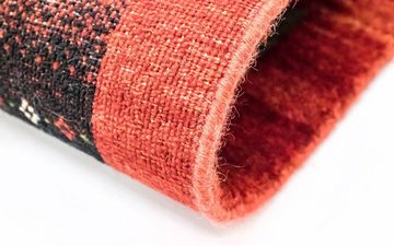 Wollteppich Loribaft Teppich handgeknüpft mehrfarbig, morgenland, rechteckig, Höhe: 12 mm, handgeknüpft