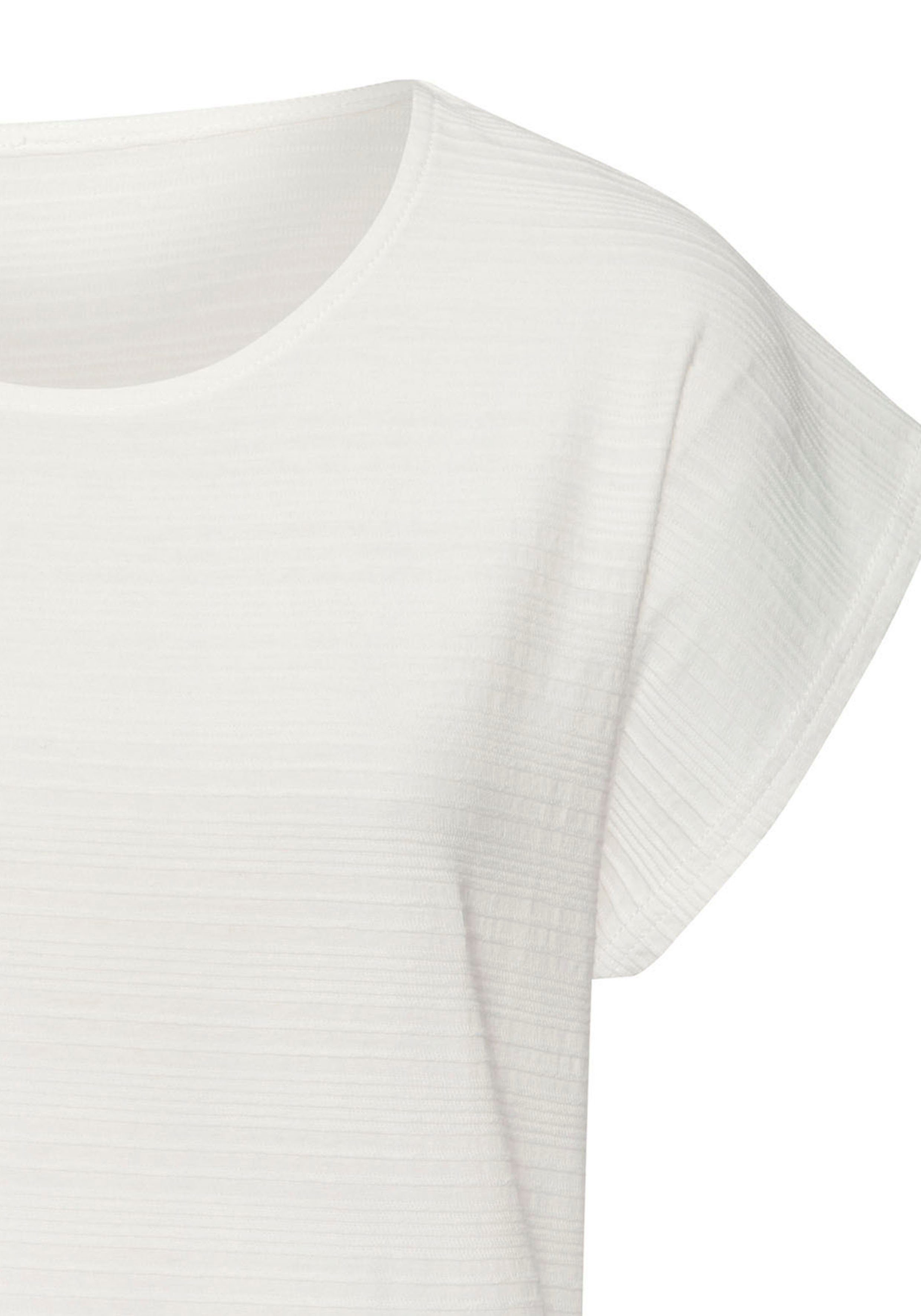 Vivance T-Shirt mit modischer Streifenstruktur aus weicher Baumwoll-Qualität