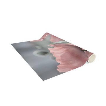 Läufer Teppich Vinyl Flur Küche Blumen funktional lang modern, Bilderdepot24, Läufer - rosa glatt