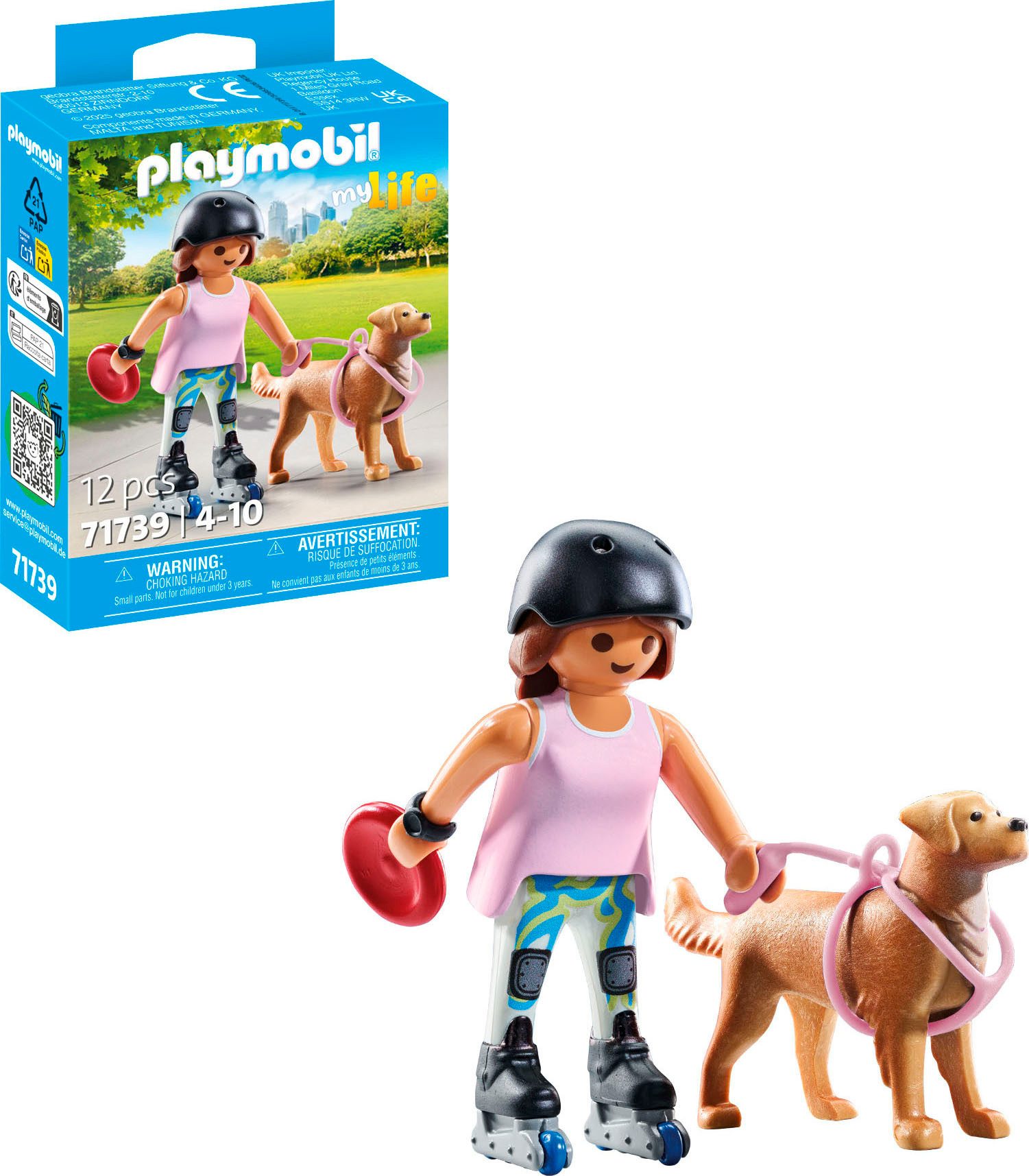 Playmobil® Inlinerin mit Retriever (71739), Playmobil My Life Konstruktions günstig online kaufen