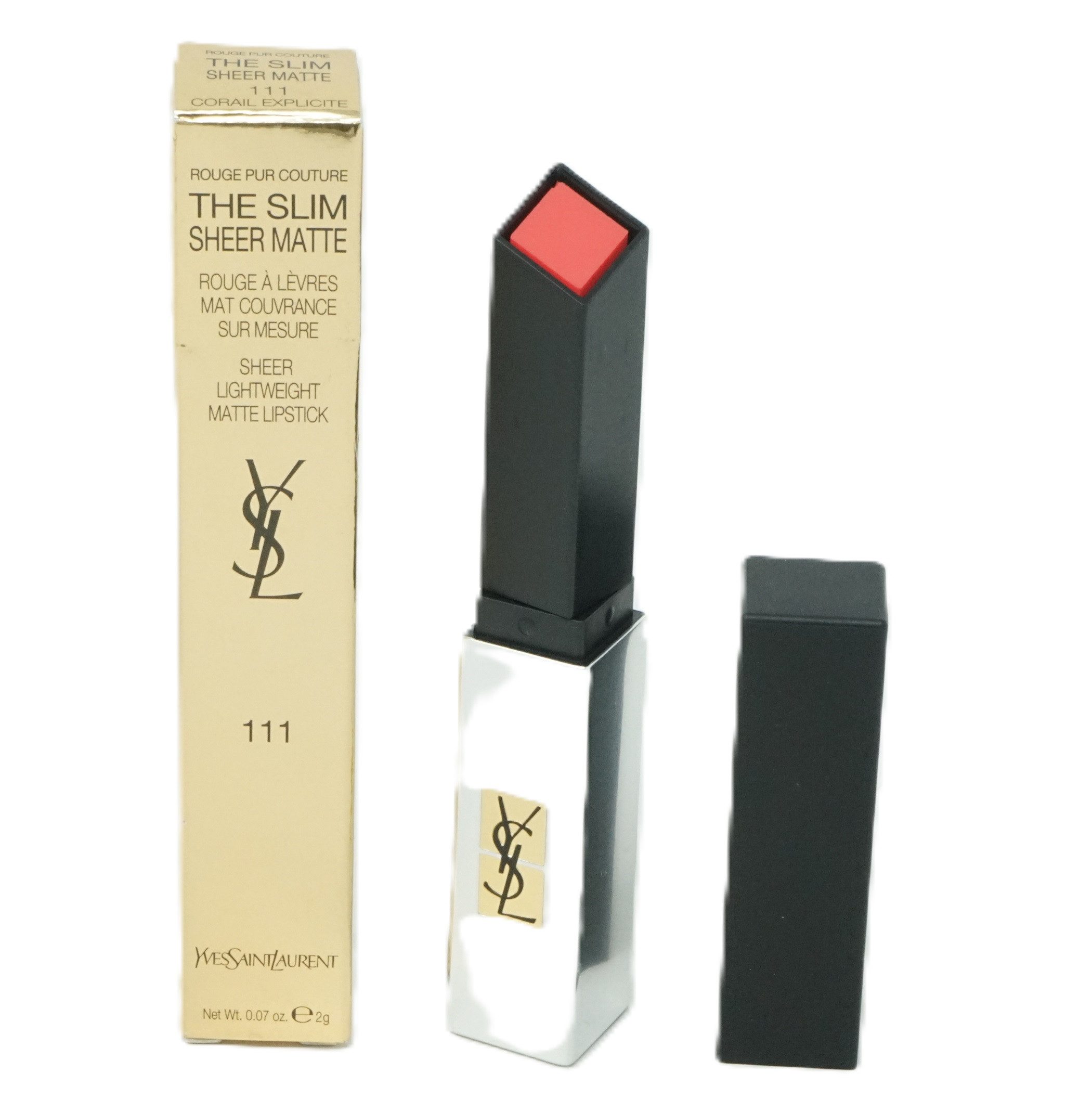 YVES SAINT LAURENT Lippenstift Yves Saint Laurent Rouge 2 g Lippenstift 111 Corail Explicite