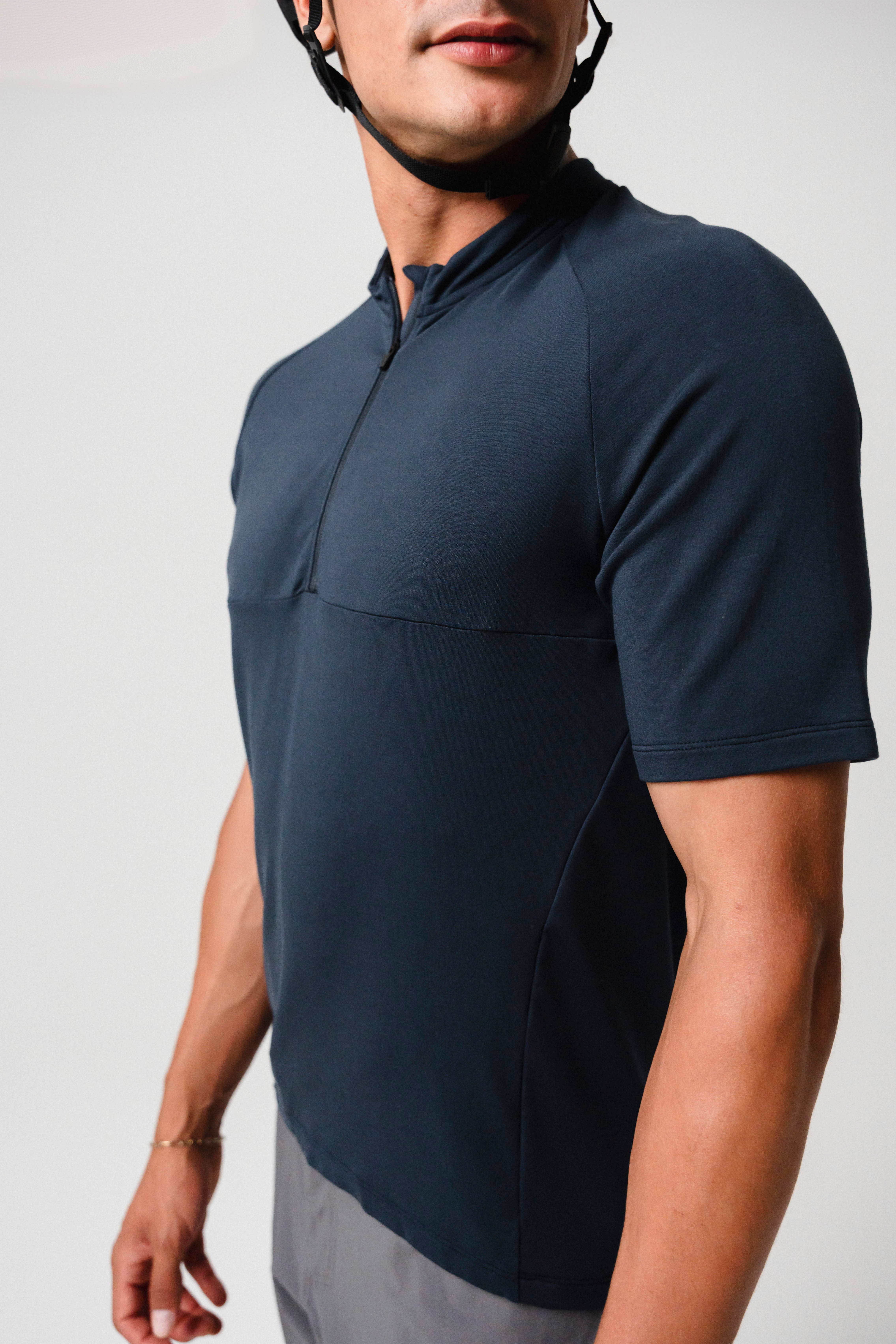 Gonso Radtrikot Adventure Jersey Nature M Herren Fahrradtrikot kurzarm, bequemes Half-Zip Trikot, Slim Fit