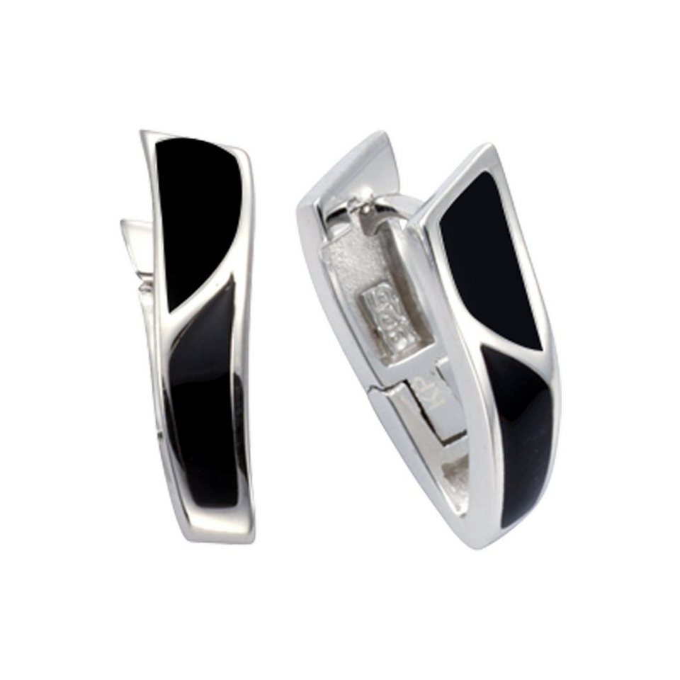 Vivance Paar Creolen 925-Sterling Silber rhodiniert, Faszinierendes Design  für jeden Anlass