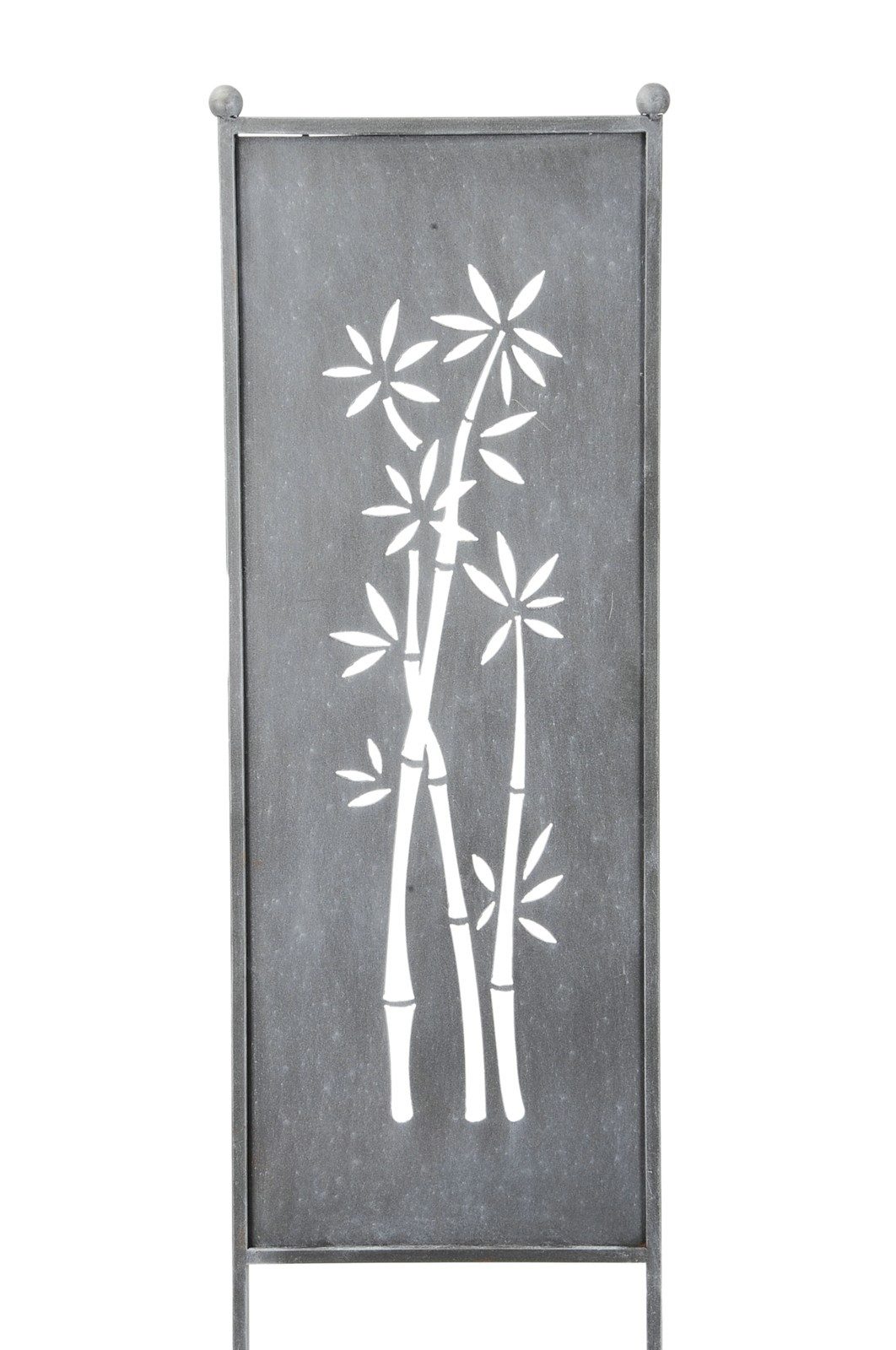 finehomegarden Gartenstecker Stele Metall Bambus Sichtschutz günstig online kaufen