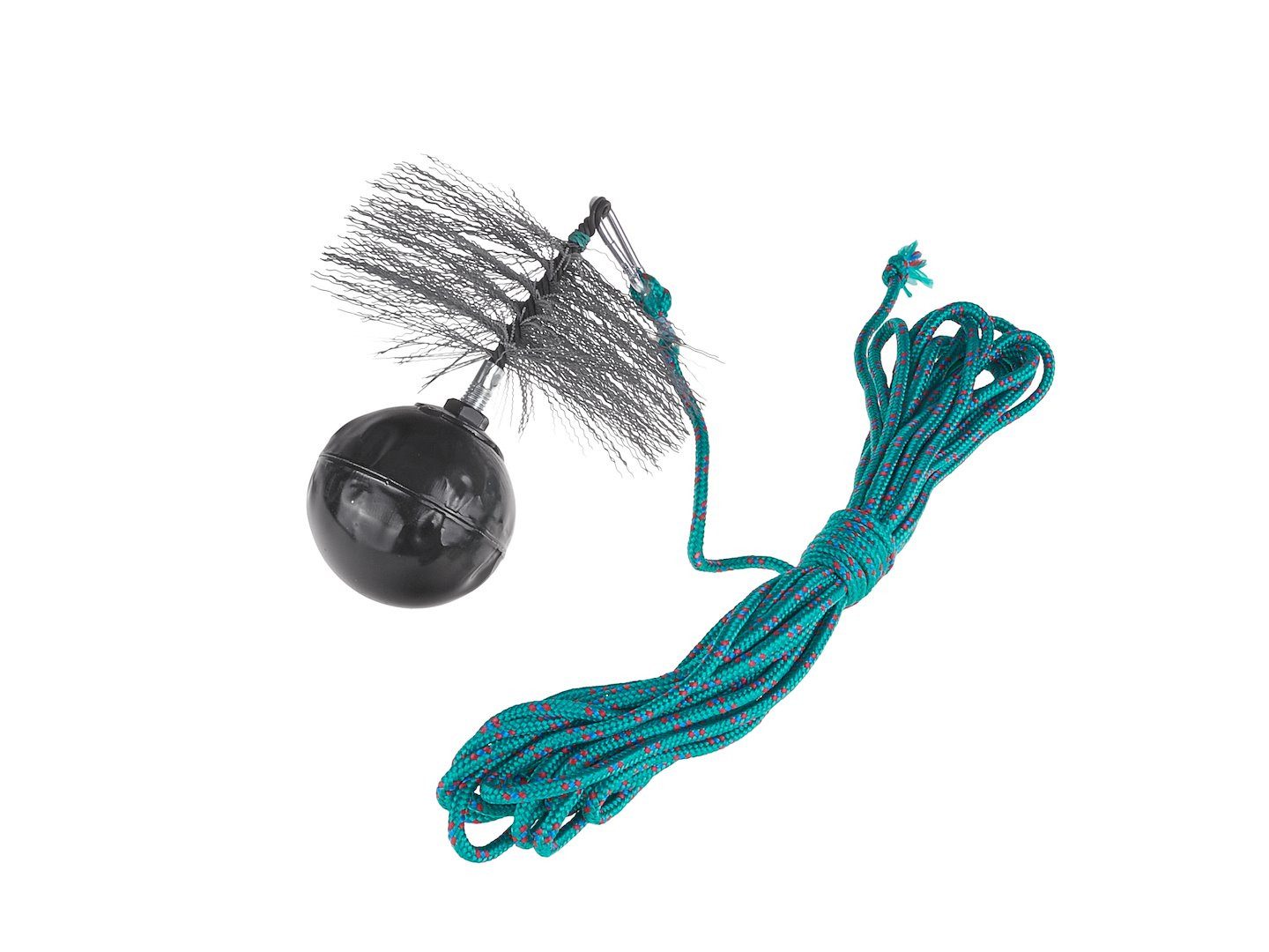GEKO Reinigungselement Schornsteinfeger Set Schornsteinbesen Stahl 10m Kaminreiniger, Set, Stahlborsten, 10 m Reinigungsseil, zwei Varianten