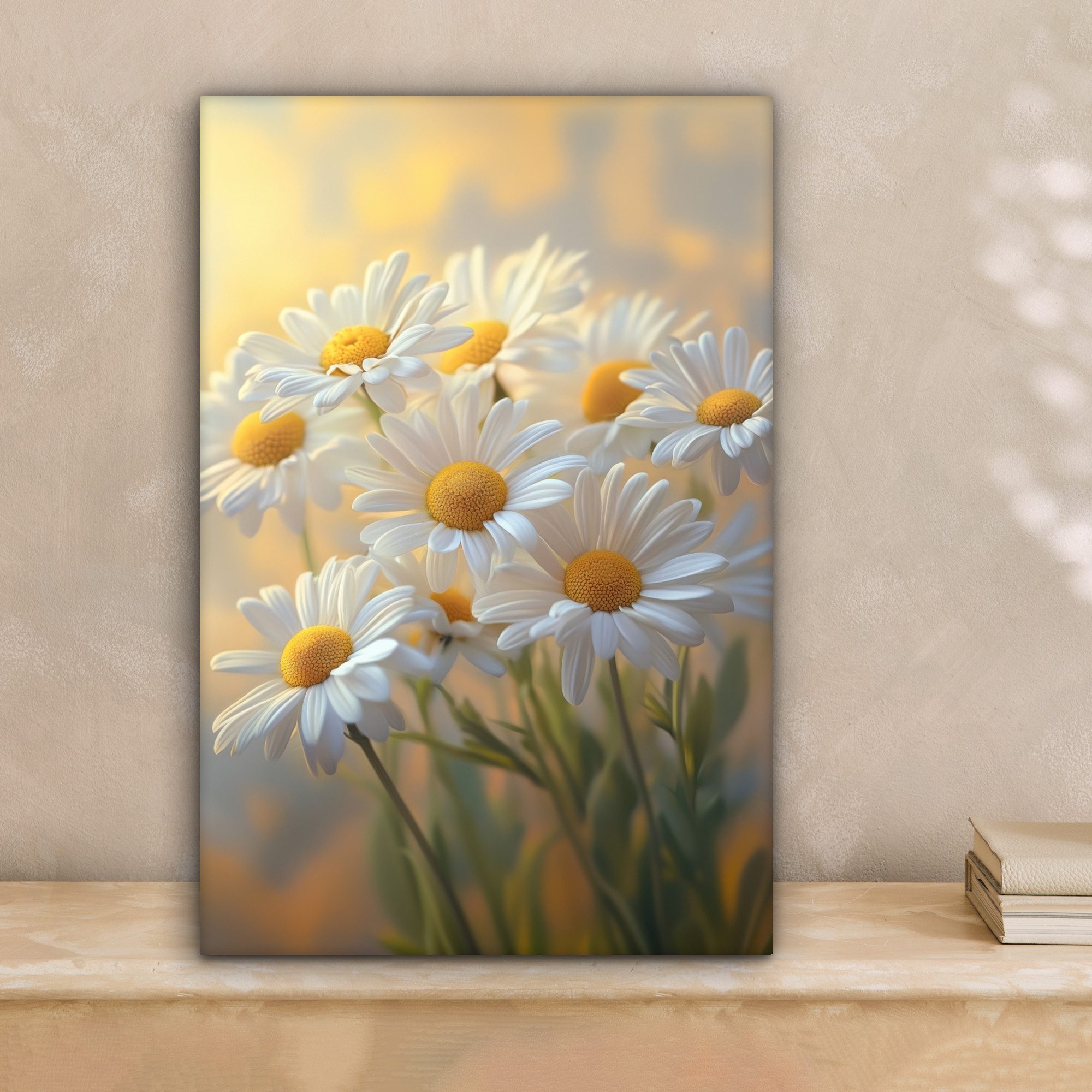 OneMillionCanvasses® Leinwandbild Gänseblümchen - Weiß - günstig online kaufen
