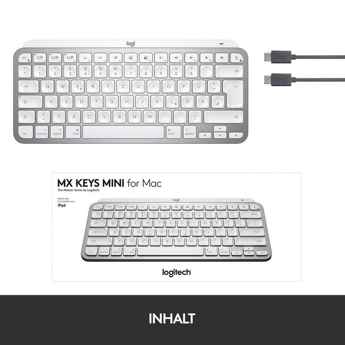 Logitech MX Keys Mini For Mac Wireless-Tastatur QR7528
