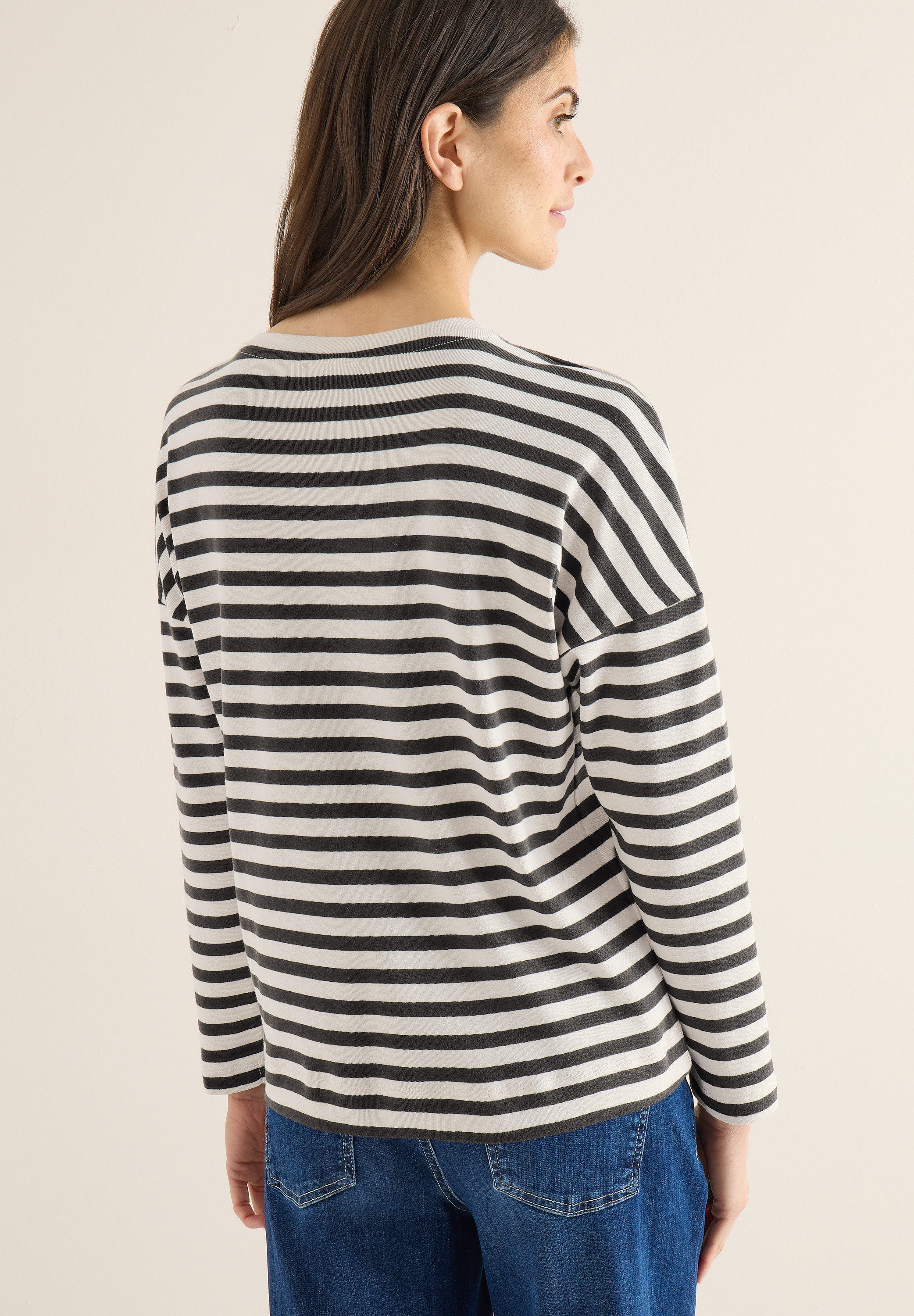 CECIL Langarmshirt im Streifen-Design günstig online kaufen