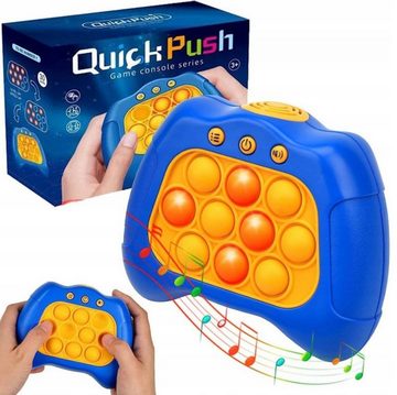 COFI 1453 Fidget-Gadget Fidget Toy Quick Push Bubbles Blau Spielzeug für Kinder und Erwachsene