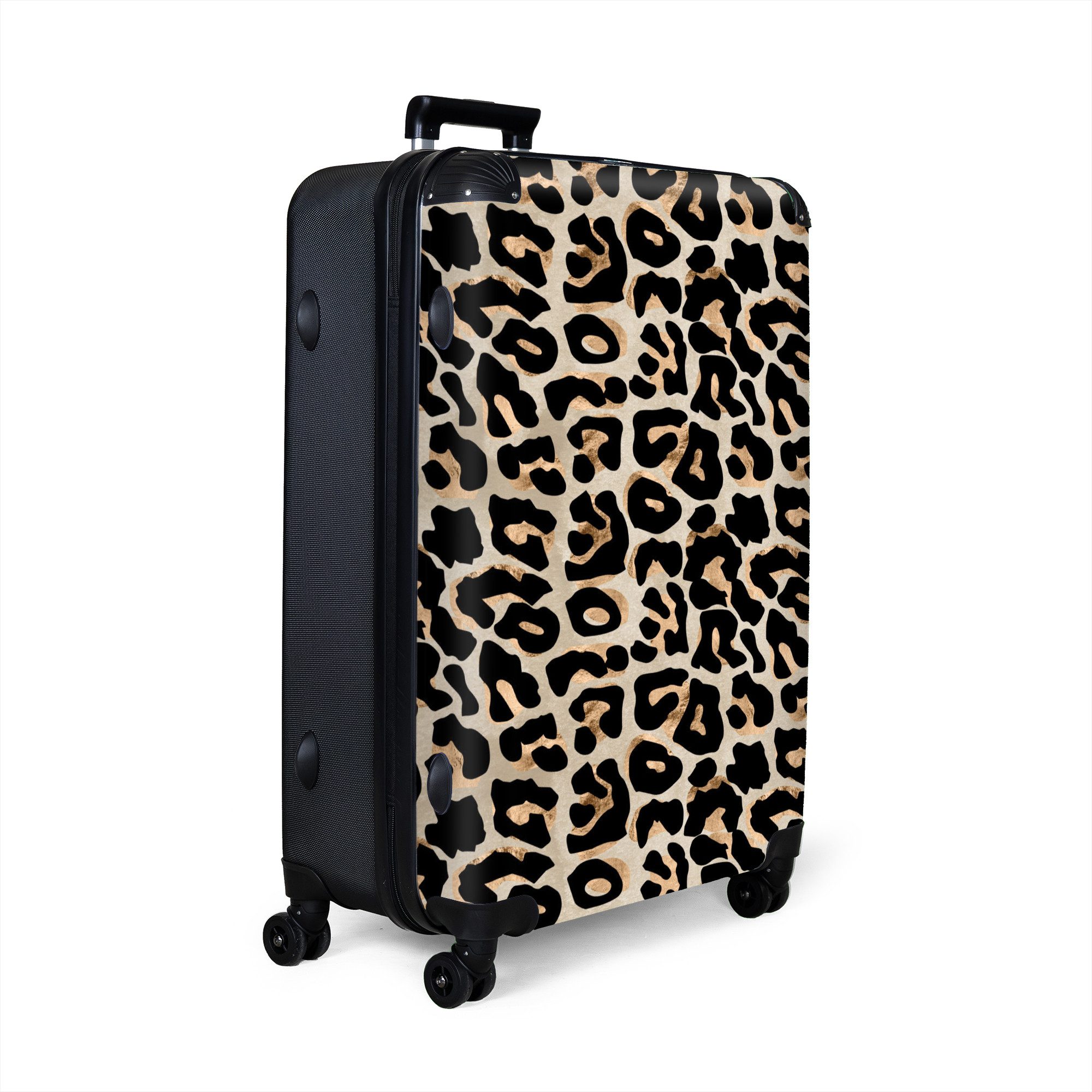 NoBoringSuitcases.com© Hartschalen-Trolley Tiermuster - Braun - günstig online kaufen