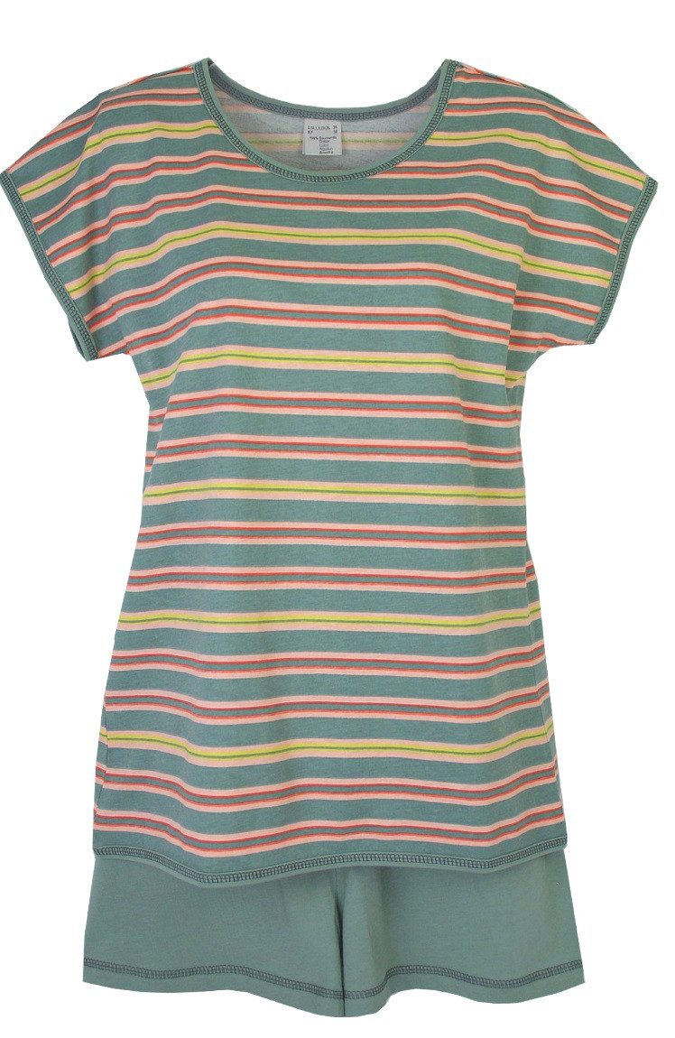 Consult-Tex Shorty Damen Shorty Pyjama (Packung) geringeltes Druckdessin günstig online kaufen