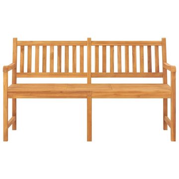 vidaXL Gartenbank Gartenbank 3-Sitzer mit Tisch 150 cm Massivholz Teak