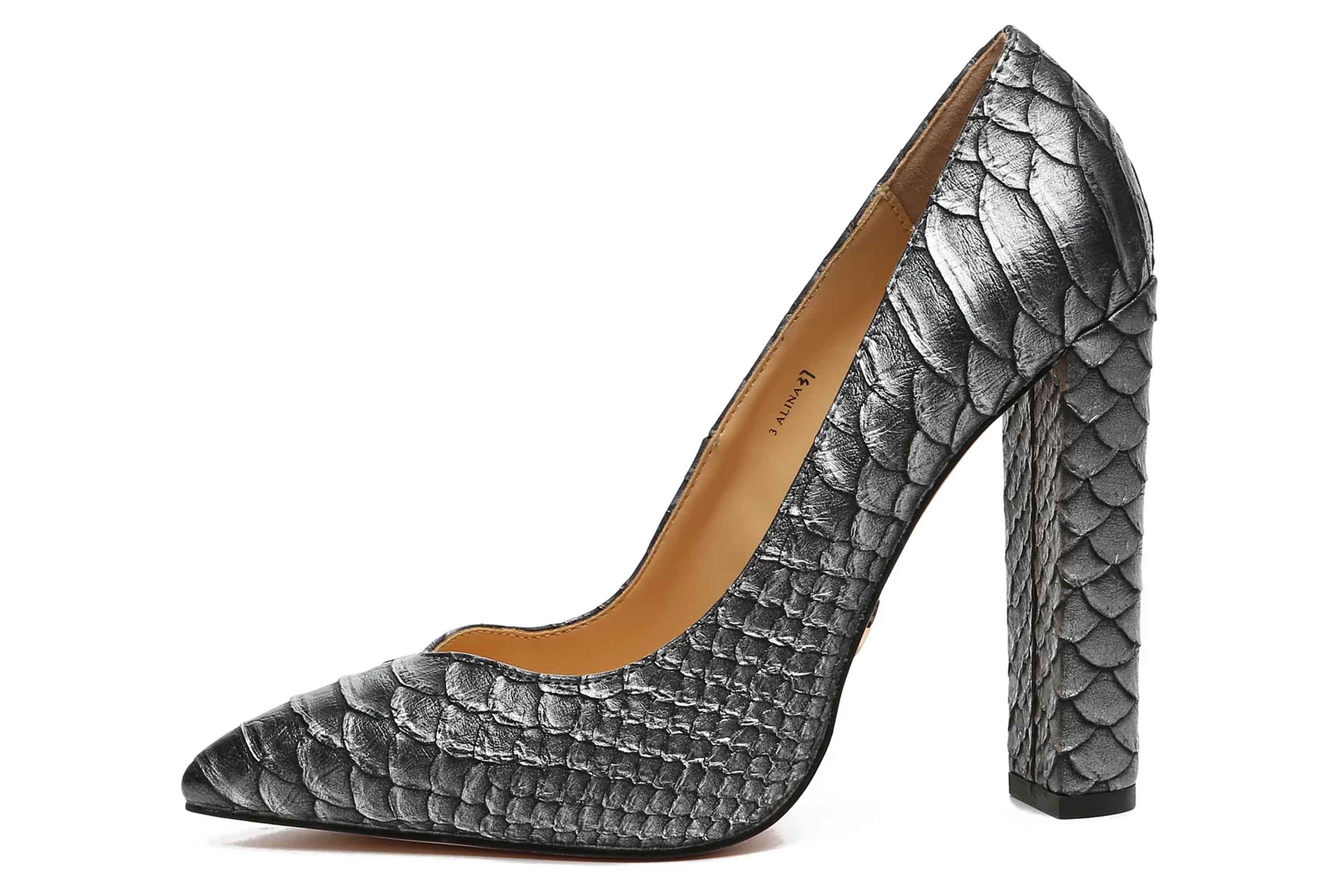 Giaro [D2C] ALINA SILVER SNAKE Pumps