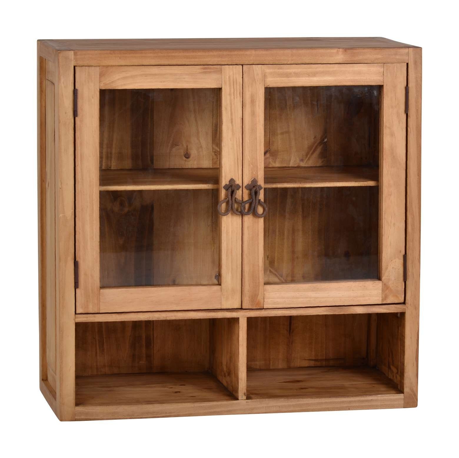 MiaMöbel Hängeschrank Mexico aus massivem Pinienholz Honig