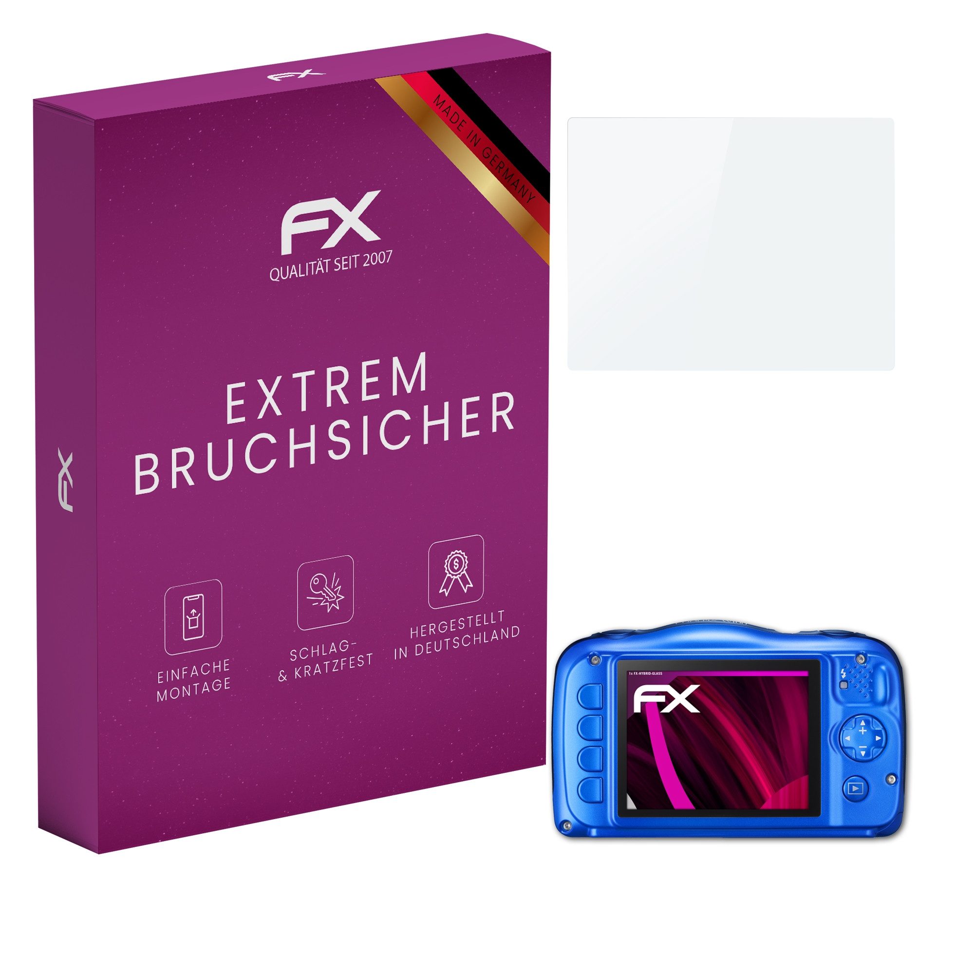 Schutzfolie Panzerglasfolie für Nikon Coolpix W100