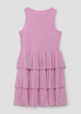 s.Oliver Minikleid Mehrlagiges Kleid aus zartem Mesh Layering