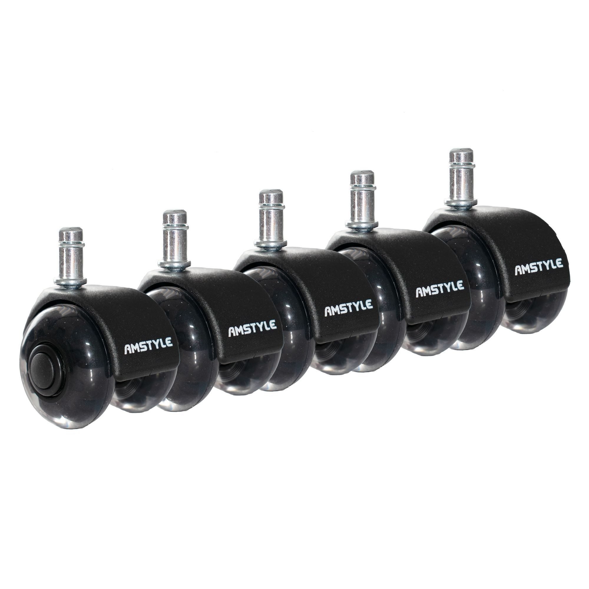 freiraum Stuhlrolle SPM1.978, (5stk) Universalrollen, in Schwarz - 6x7x5 (BxHxT)