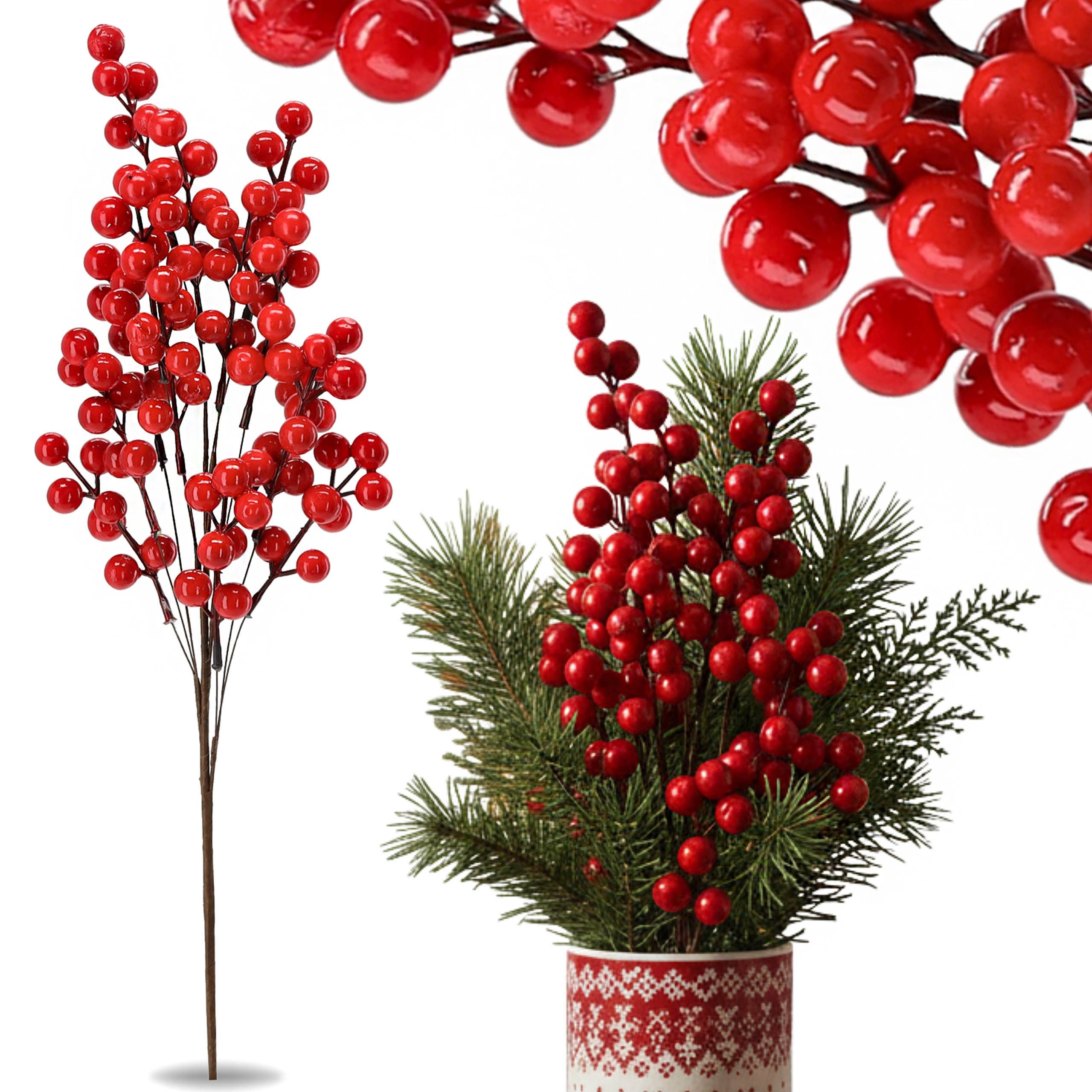 Sarcia.eu Weihnachtsfigur Dekorativer Zweig roten Beeren ZIER-EBERESCHE Wei günstig online kaufen