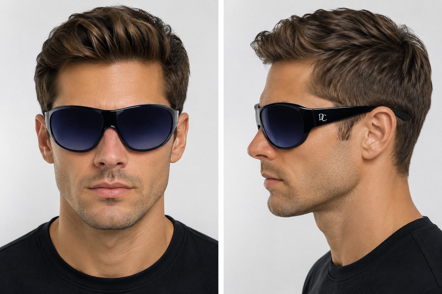 DanCarol Sonnenbrille DC-203-zeitlos schönes Design, die großen Gläser ziehen garantiert