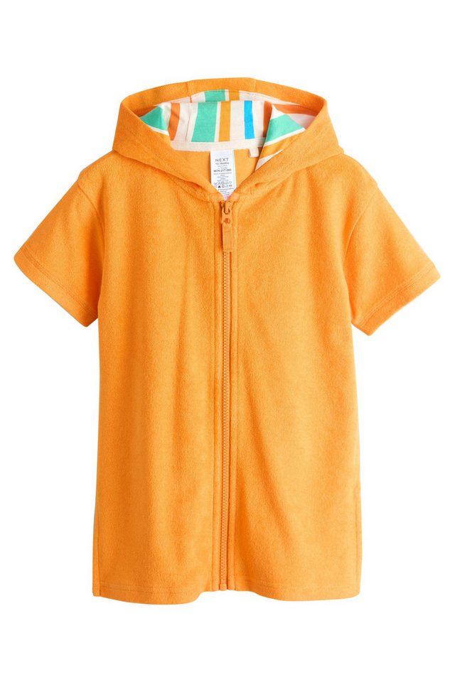 Next Badeponcho Frottee-Cover-up mit durchgehendem Reißverschluss, Baumwolle