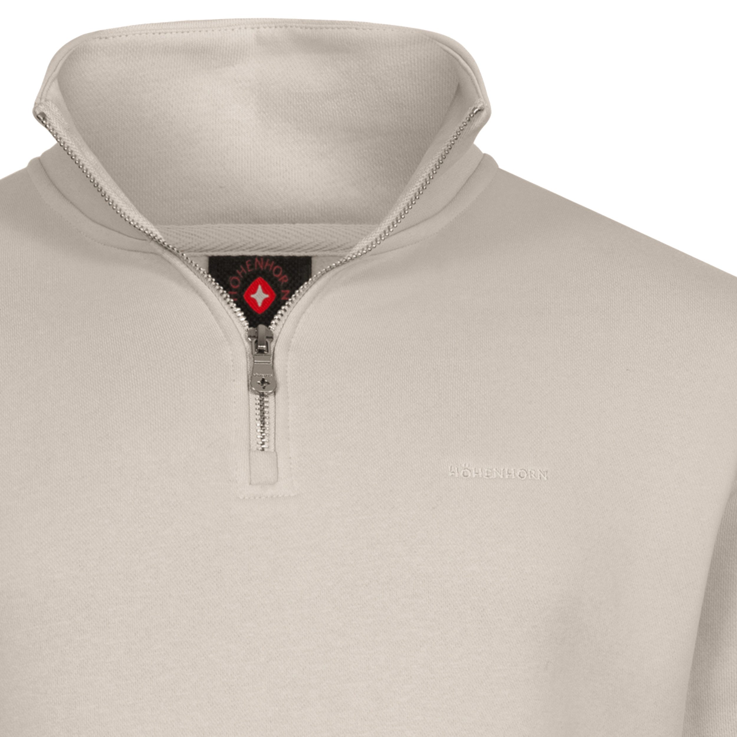 Höhenhorn Troyer Troiberg Herren Pullover für Männer 1/4 Zip Sweatshirt mit Kragen Hochwertige Baumwolle, weiche Innenseite, angenehm warm – Bild 4 von 5