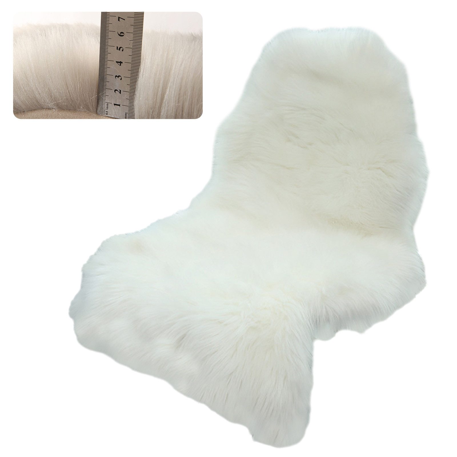 REDOM Fellteppich Kunstfell-Teppich Teppich Schaffell-Optik Schlafzimmertep günstig online kaufen