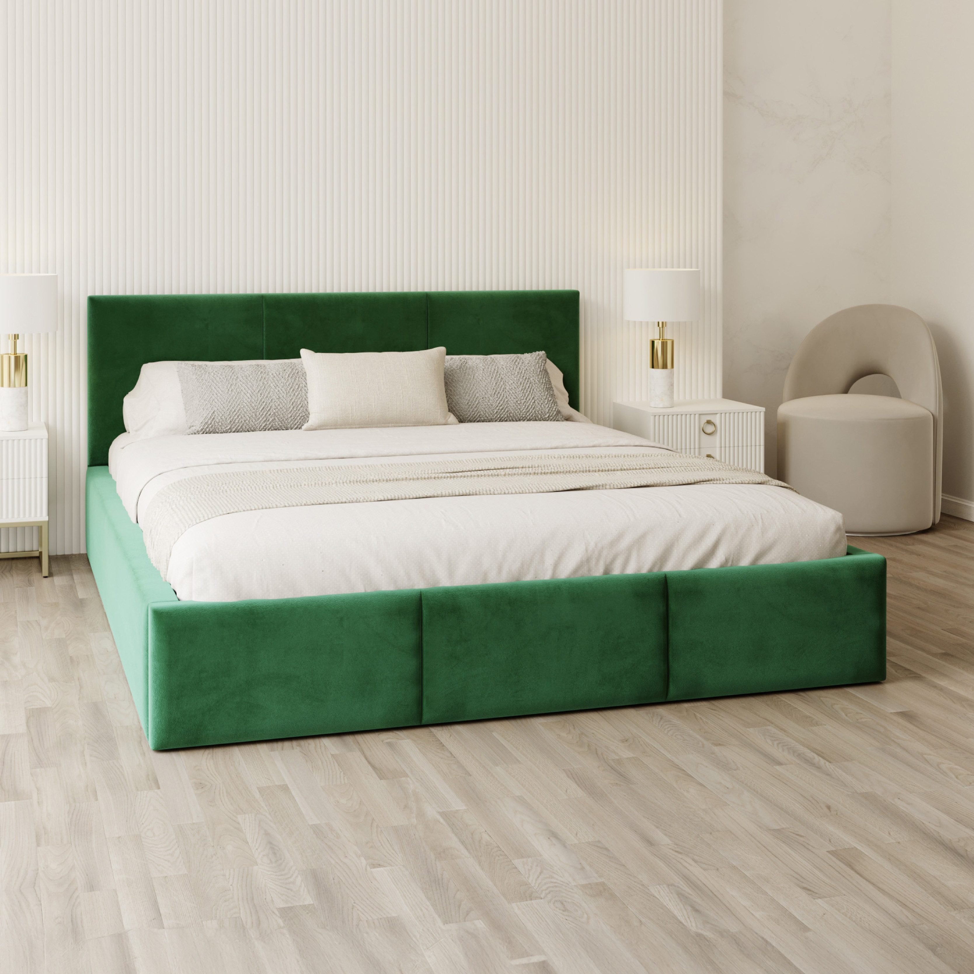 FDM Polsterbett AMBER modern mit Bettkasten günstig online kaufen