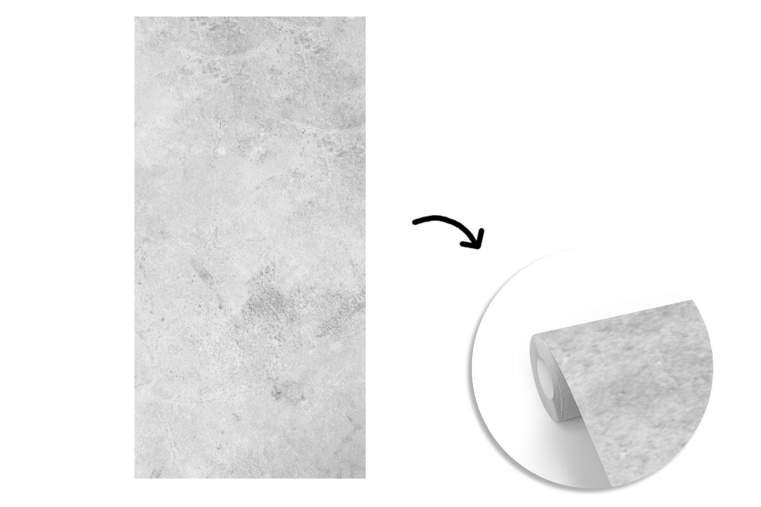 MuchoWow Fototapete Marmor - Textur für Schlafzimmer (2 - St), Vliestapete bedruckt, Küche, - Fototapete Grau Wohnzimmer Marmoroptik, Matt