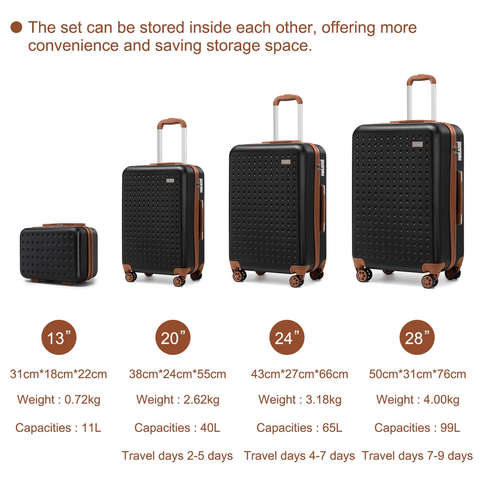 British Traveller Hartschalen-Trolley Hartschalenkoffer 100% ABS günstig online kaufen