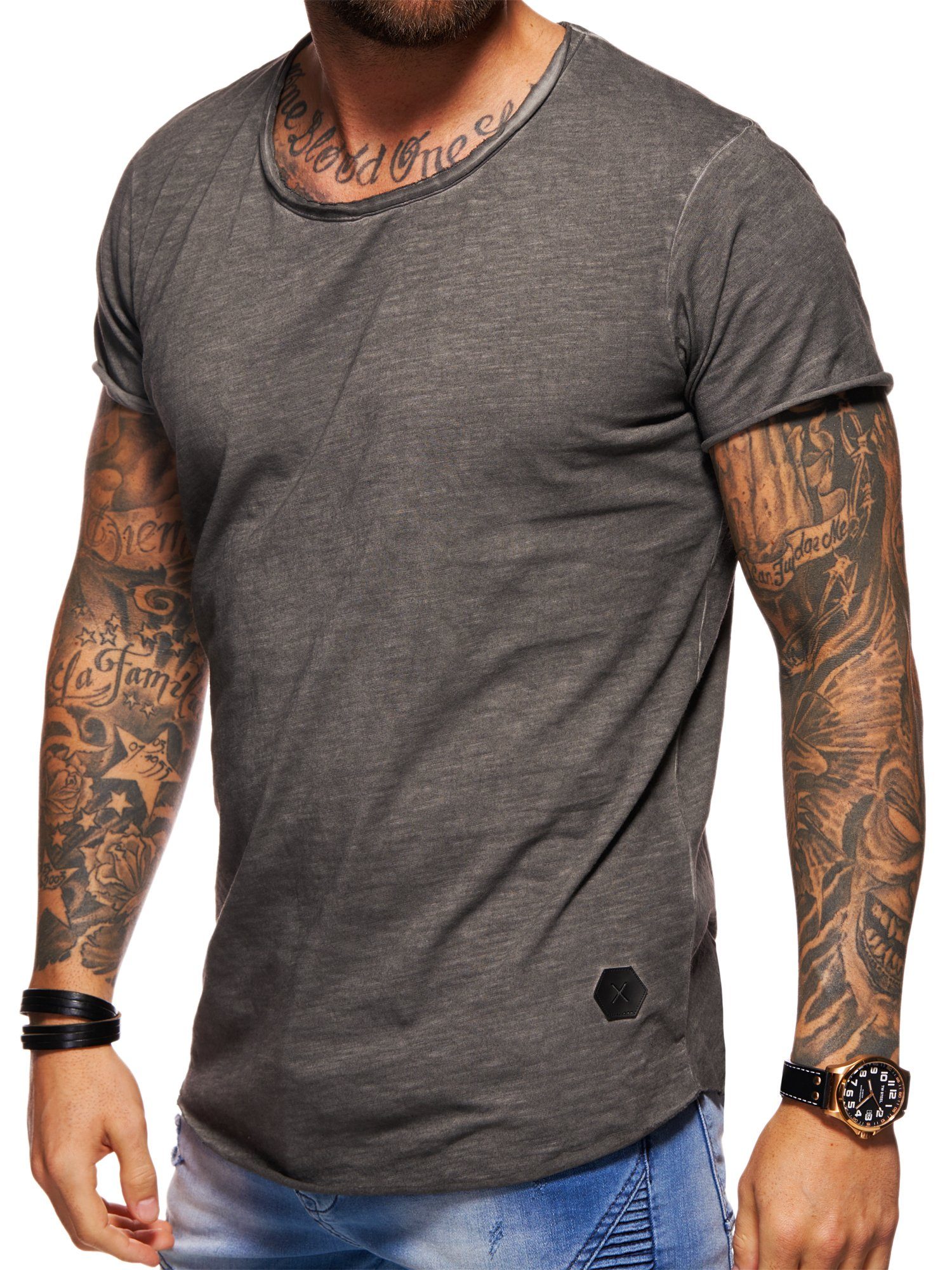 behype T-Shirt MSOHIO mit Rundhals-Ausschnitt Herren günstig online kaufen