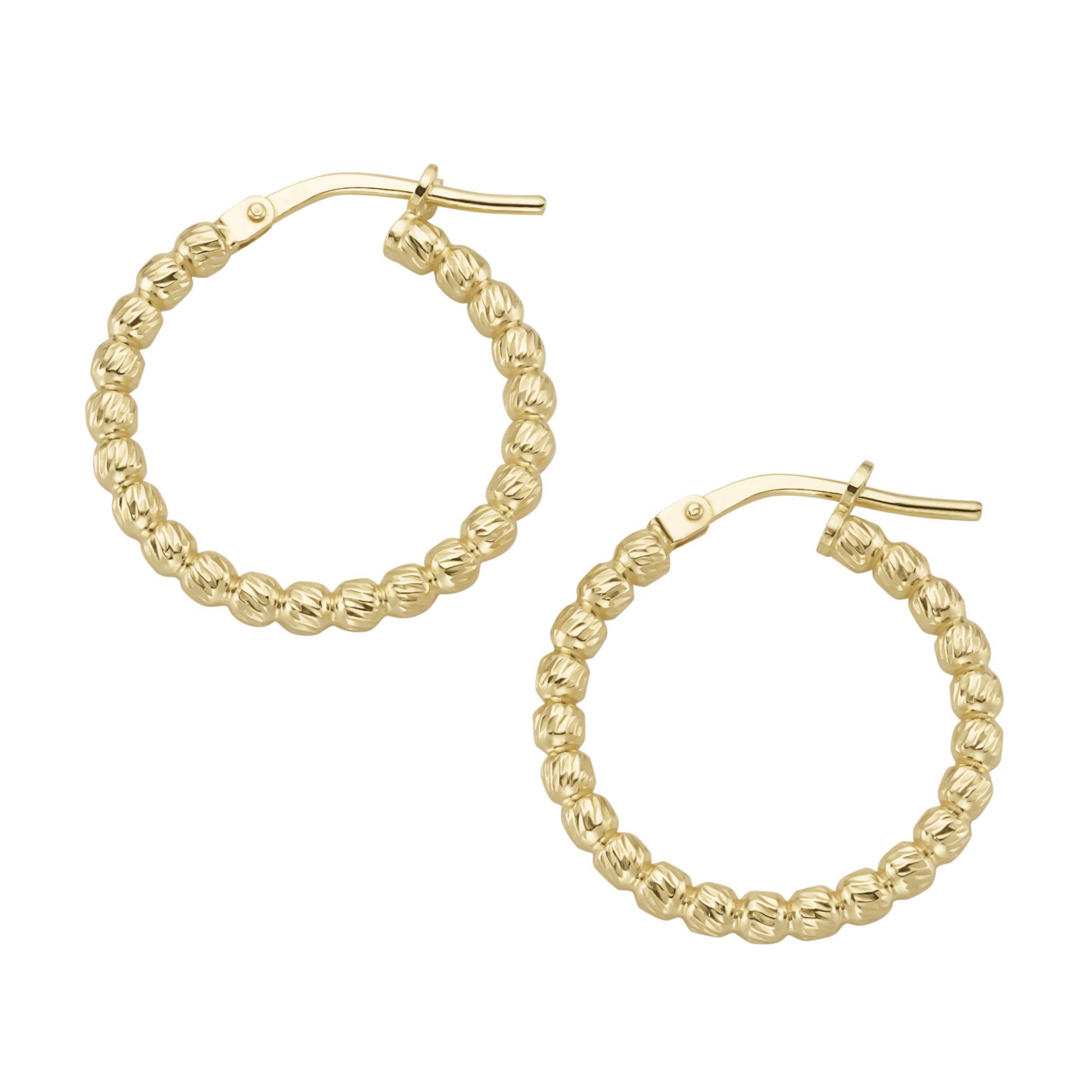 Smart Jewel Paar Creolen mit diamantierter Oberfläche, Silber 925 günstig online kaufen