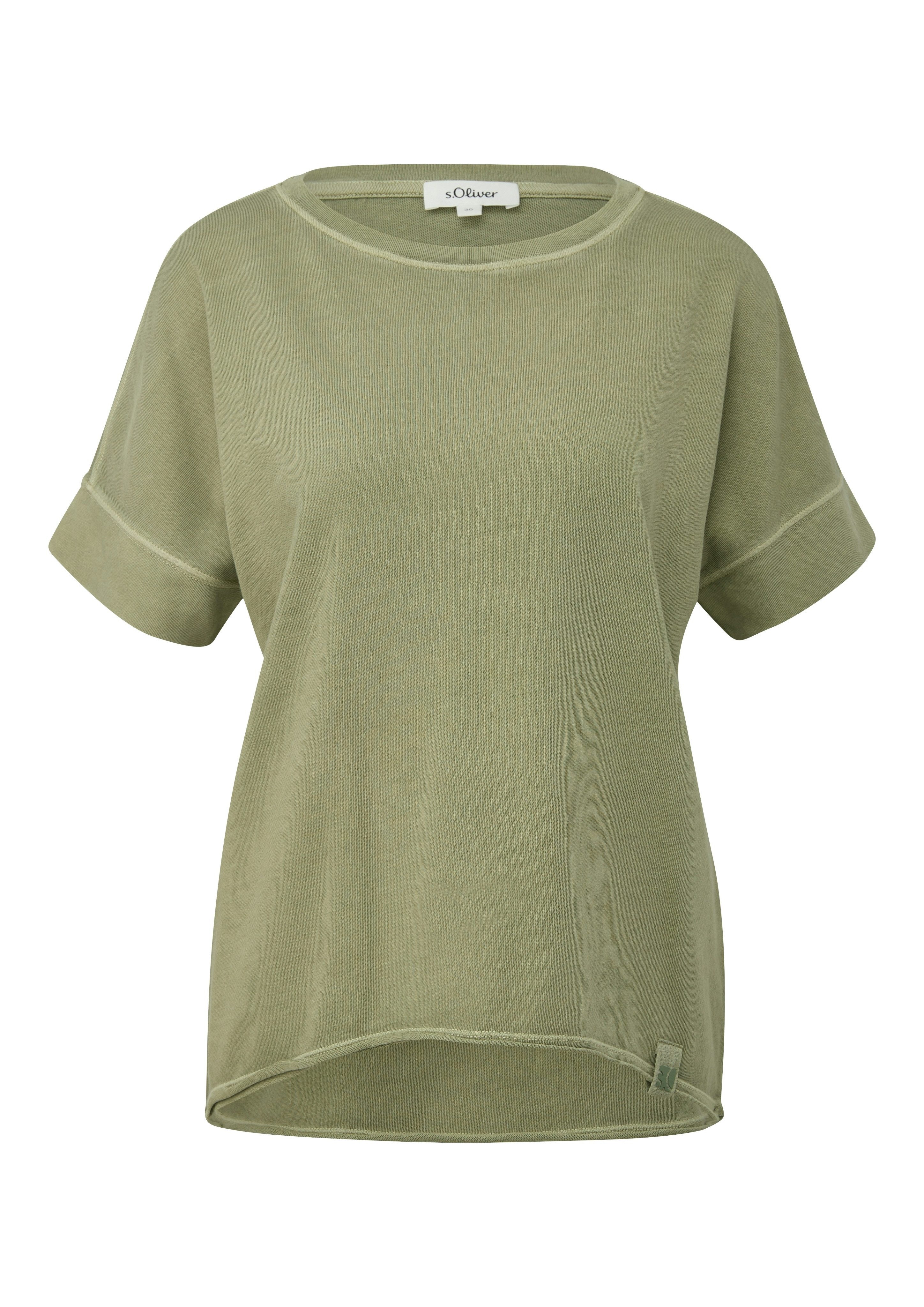 s.Oliver T-Shirt mit offenem Saum – Bild 4 von 4