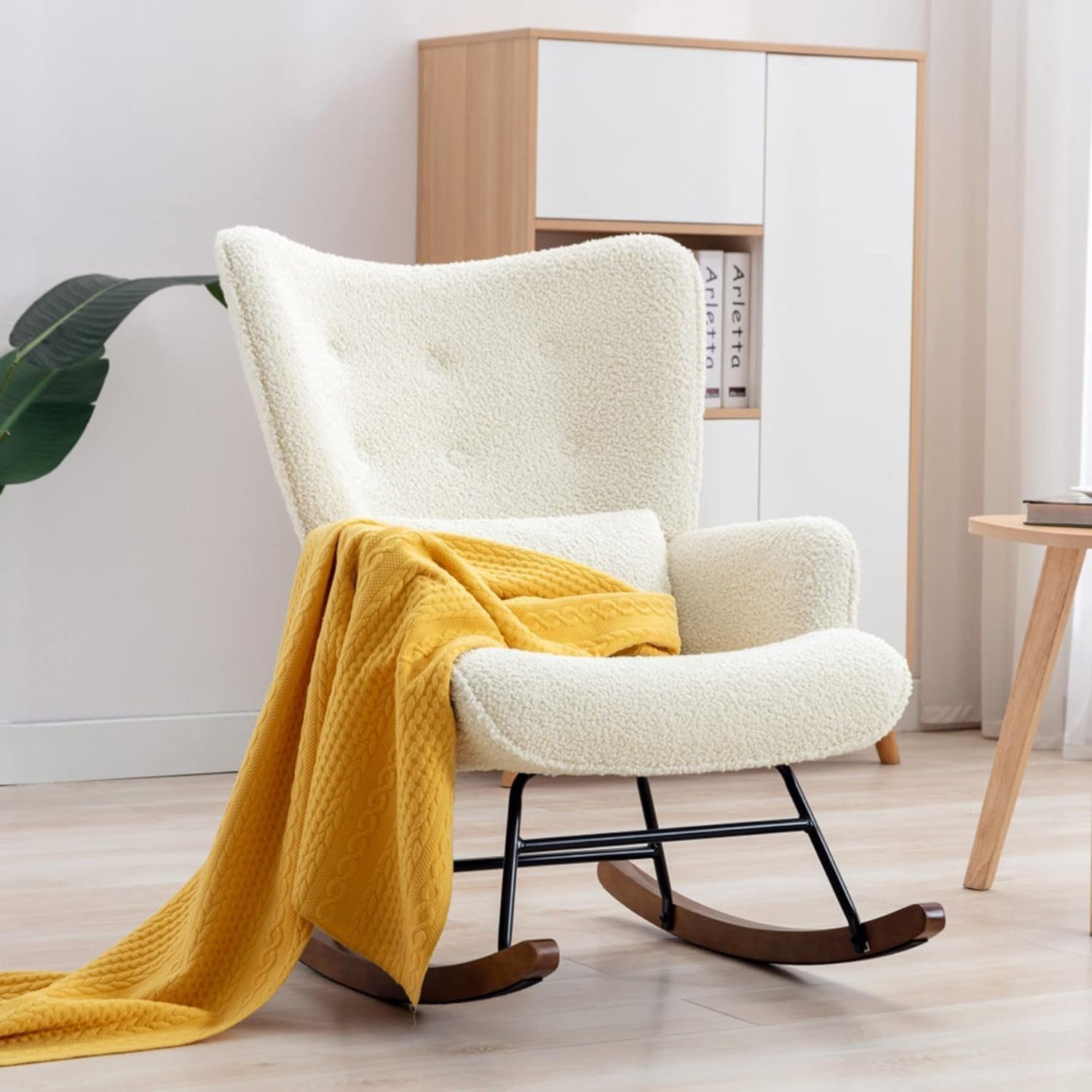 HomeMiYN Schaukelstuhl Schaukelstuhl Patchwork Sessel Schwingsessel günstig online kaufen