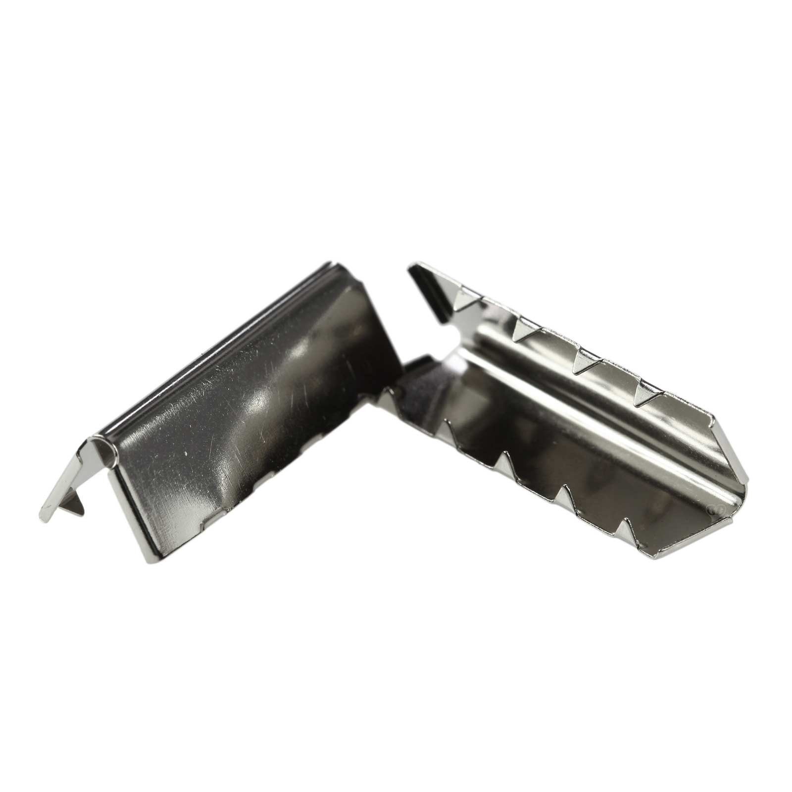 maDDma 10 Endstücke für Gürtel Gurte Bänder Gürtelenden Endkappen Gurtstecker (10 Stück in unterschiedlichen Maßen und Длинаn, 10-tlg), 9x30mm