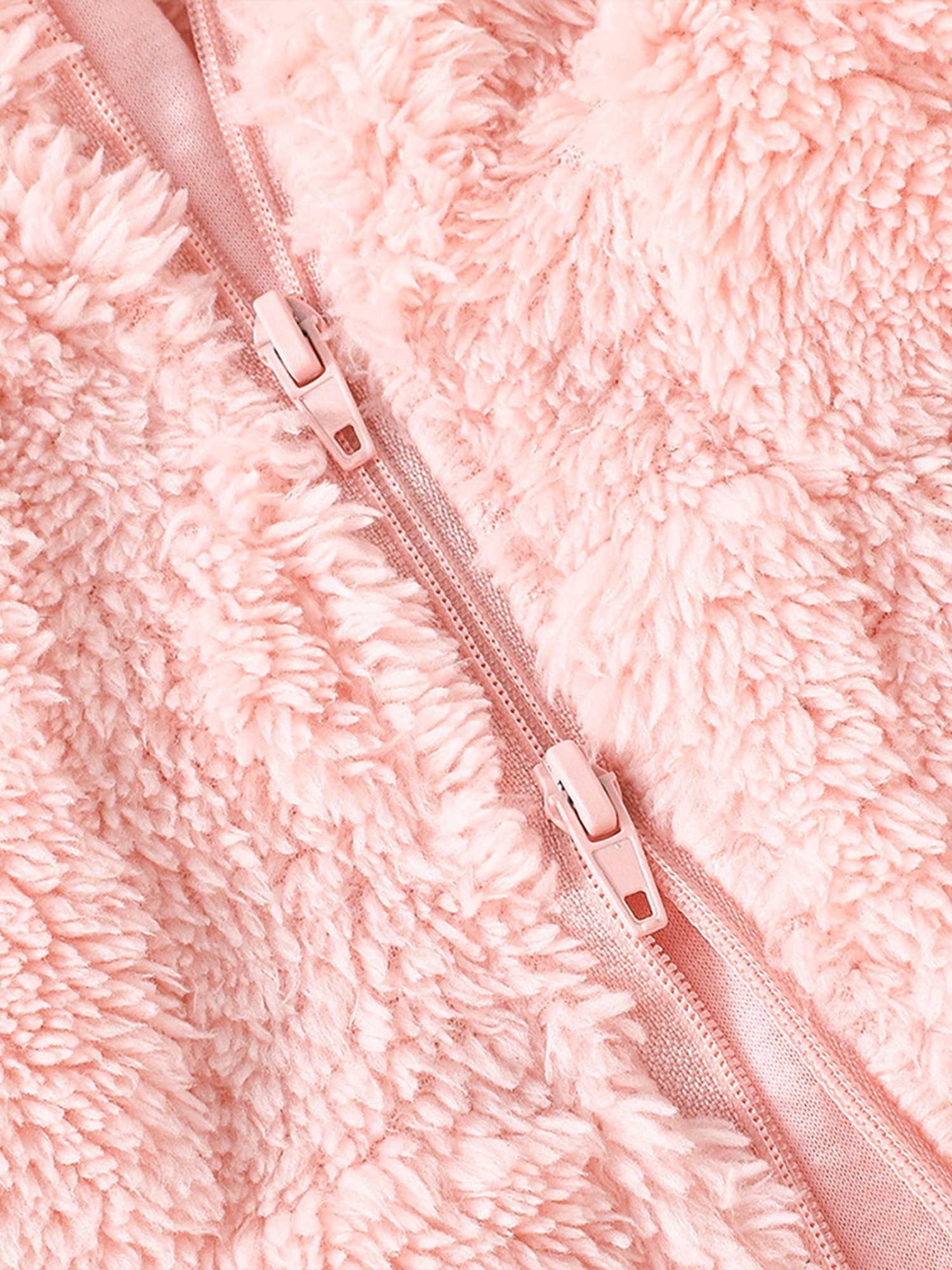 Lapastyle Strampler Kapuzenpullover für Baby Jungen Mädchen, warmer Overall mit Herzmuster (1-tlg) Baby Strampler mit Reißverschluss, einfarbige Kleidung