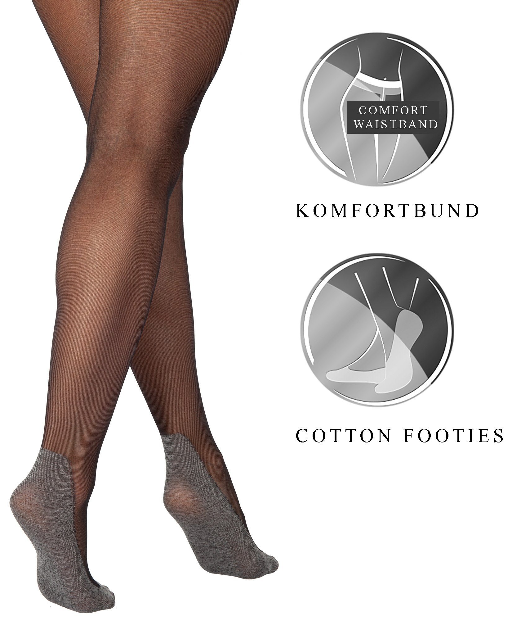 BANANALU Feinstrumpfhose mit Footies aus Bammwolle günstig online kaufen