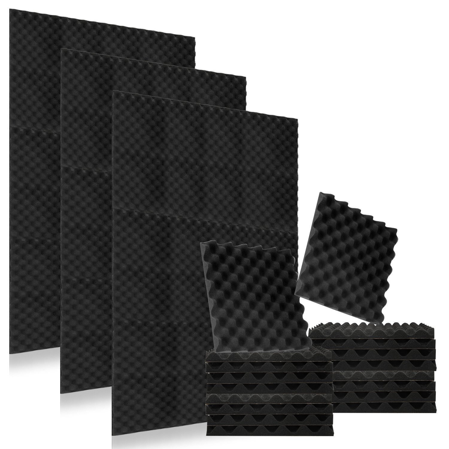 Clanmacy Akustikplatte 24 Stück Akustikplatte Wellenmuster Akustikschaumsto günstig online kaufen