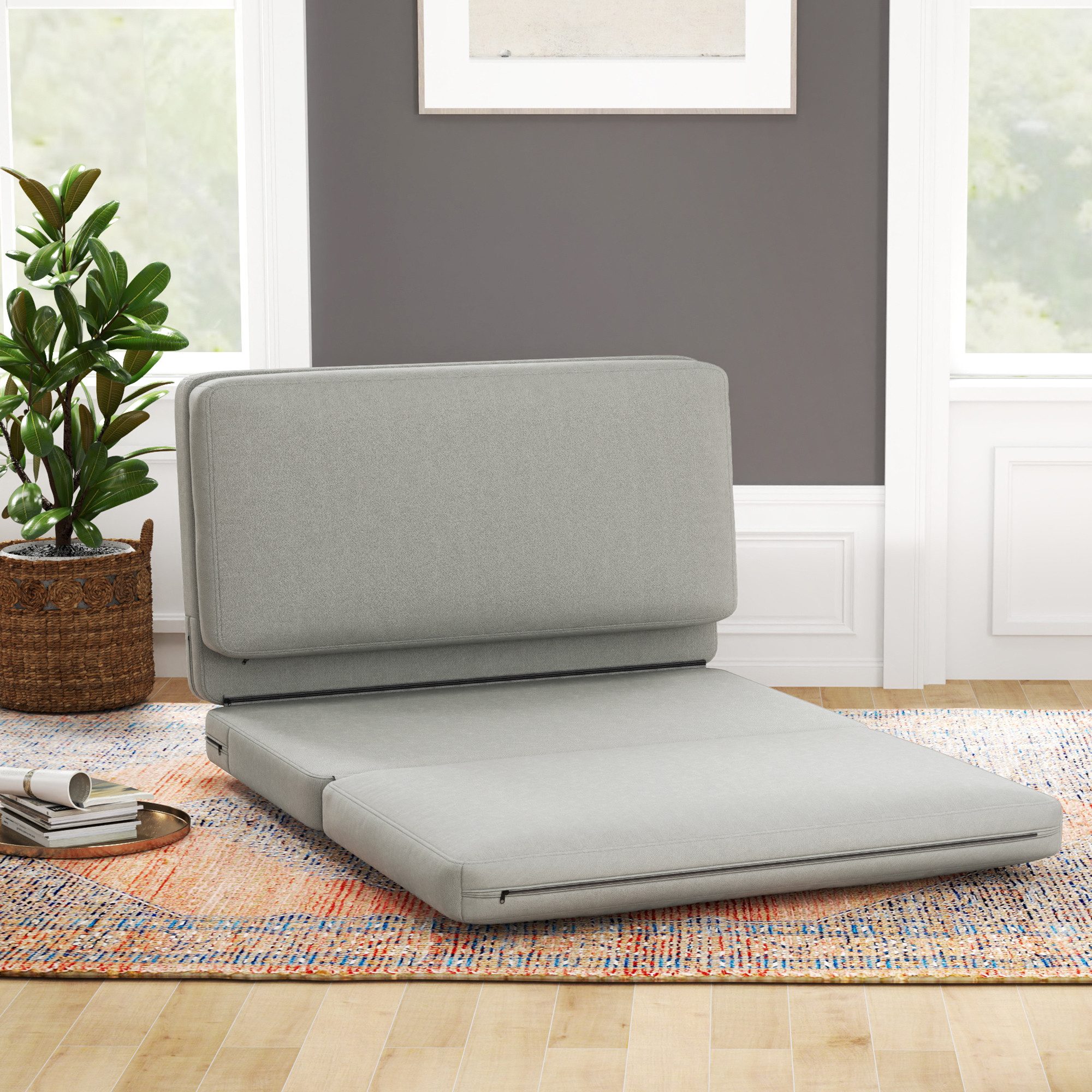 HOMCOM Sitzkissen 3-in-1 Klappbar Schlafsofa mit günstig online kaufen