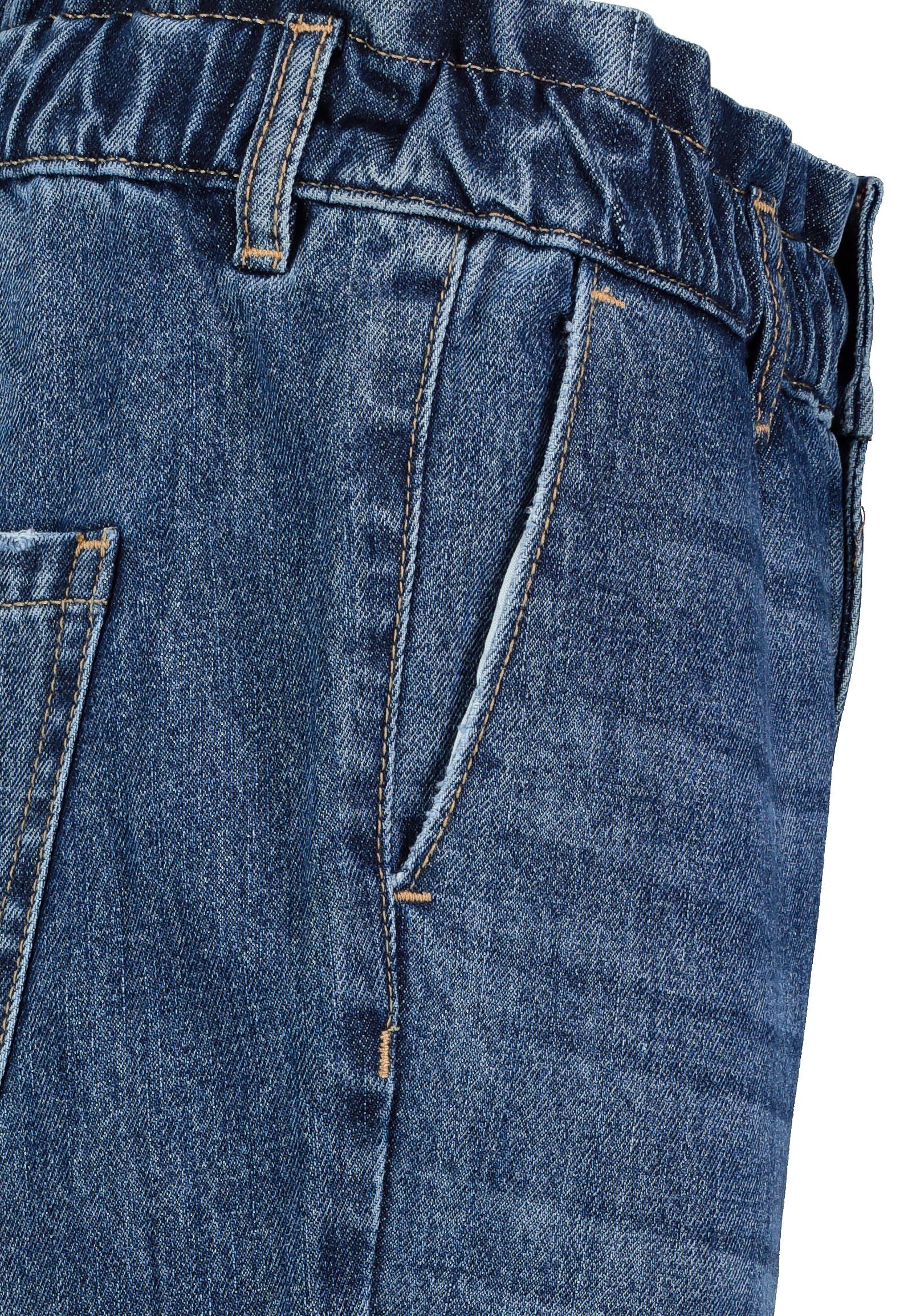 SUBLEVEL High-waist-Jeans Paperbag Denim Jeans middle-blue