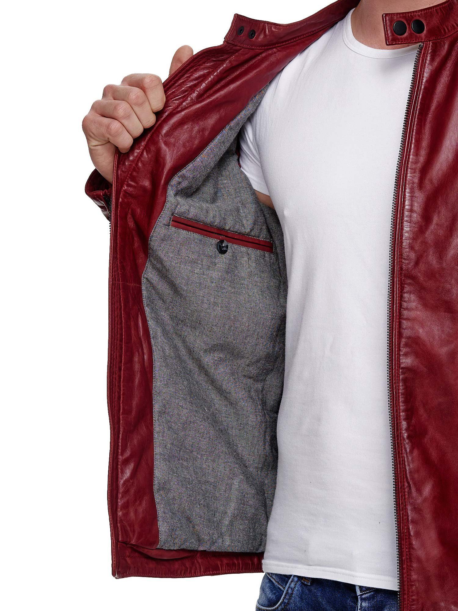 Tazzio Lederjacke 19707 moderne & zeitlose Echtleder Jacke