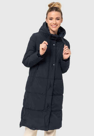 Marikoo Winterjacke Soranaa langer Winter Mantel mit Kapuze